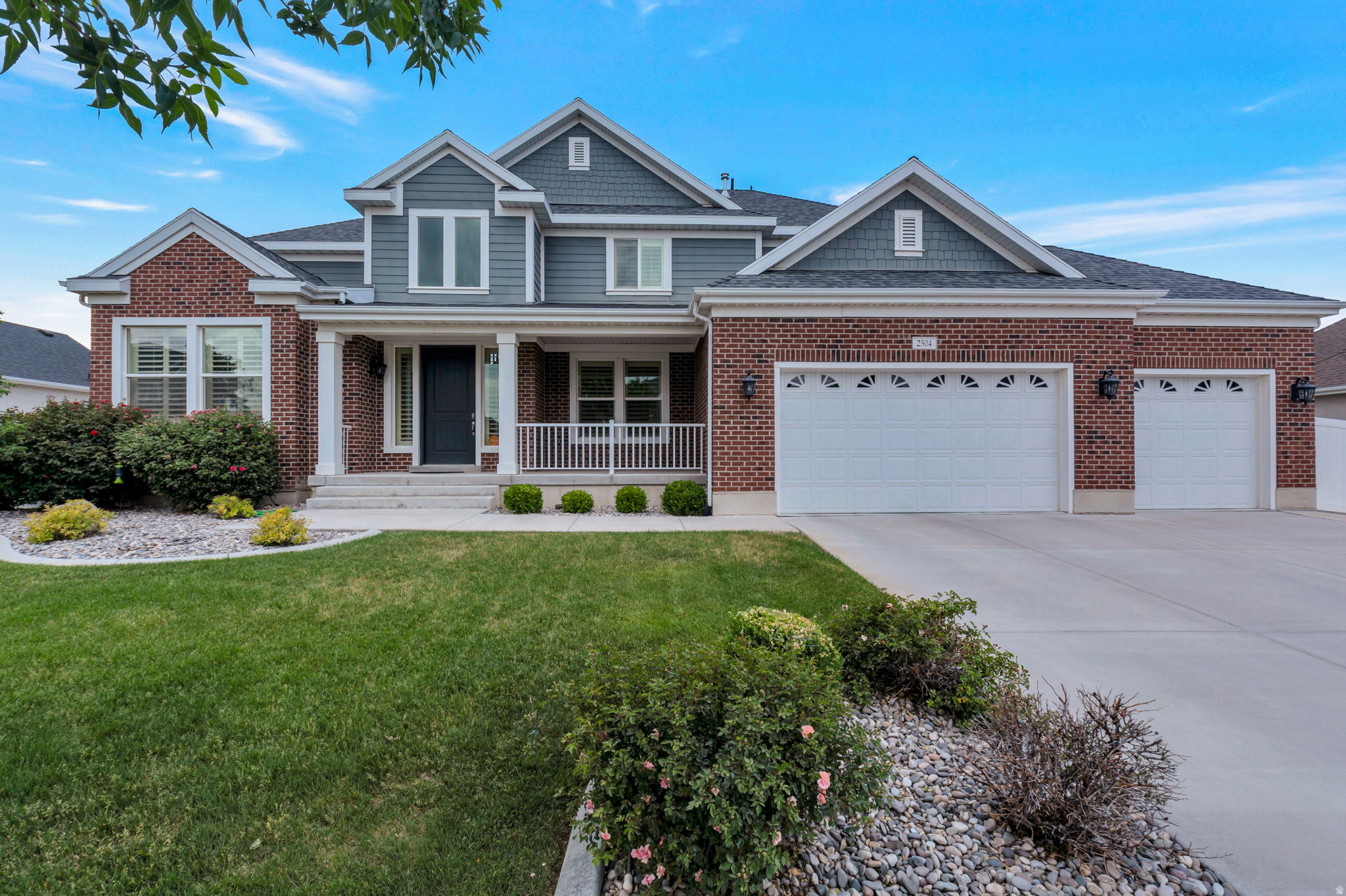 Come experience this beautiful one owner home in the sought after Midas Crossing Development.  The entry boasts both a designated office & formal dining room.  The kitchen features upgraded appliances including a sub-zero wolf refrigerator,  Do not overlook the reverse osmosis drinking water.   It's butler's pantry flows between the casual & formal dining areas.  There is an ensuite main floor bedroom perfect for your guests.  Continue upstairs to the over sized master bedroom, plus 3 additional bedrooms.  If that isn't enough room, design & grow into the unfinished basement.  You will love the private backyard with a large entertaining area.  The vegetable planters are ready for your family's favorite, complete with sprinklers.
