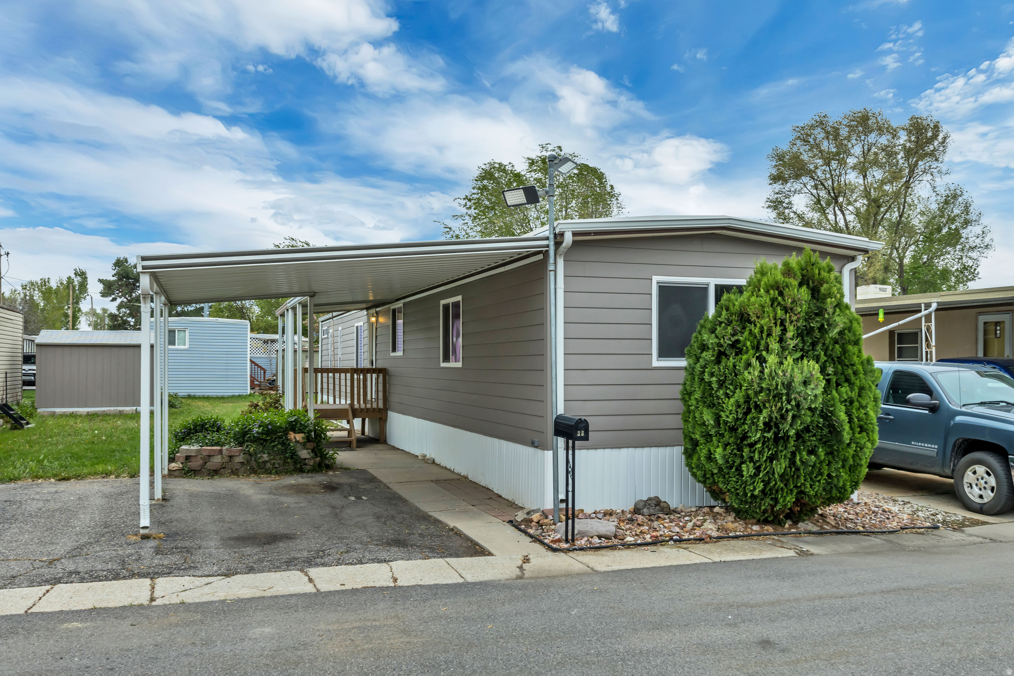 Freshly updated single-wide mobile home with a clean, modern feel. This 3-bedroom, 2-bath home has undergone a full remodel, with nearly everything replaced and renewed while retaining the original frame. Features include central air for year-round comfort and a new membrane roof installed in March 2025. New owner, 21st Mortgage bank, is willing to be lender.