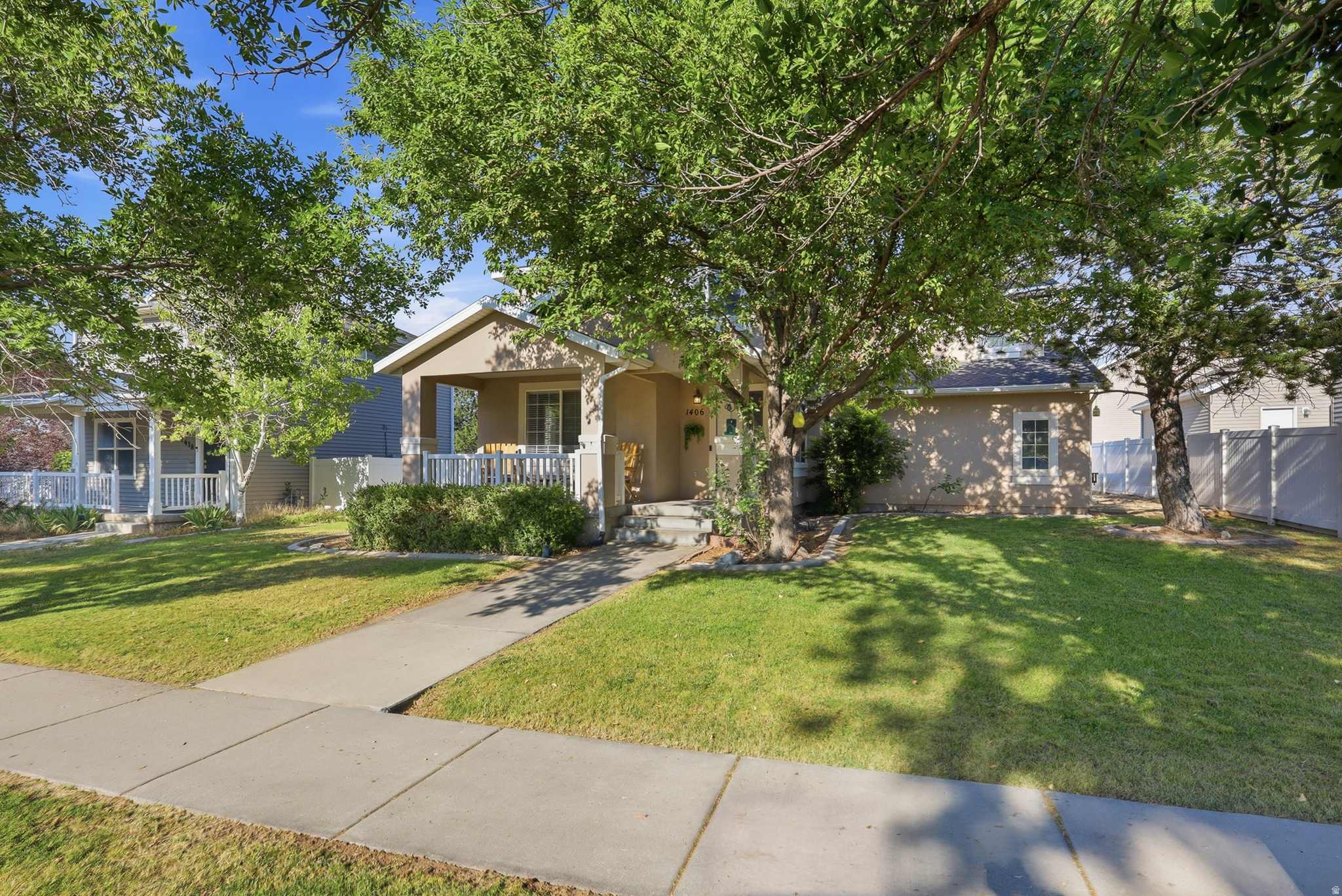 Welcome home to this spacious two-story property offering 5 bedrooms, 3 bathrooms, and room for everyone to spread out. Enjoy peace of mind with major updates already completed, including a newer roof, water heater, garage door opener, and dishwasher. The fully fenced backyard provides a private space for entertaining, pets, and play, while the park directly across the street adds convenience and outdoor recreation just out your front door. With generous living areas, thoughtful updates, and an unbeatable location, this home is ready for its next owner. Square footage figures are provided as a courtesy estimate only and were obtained from a prior appraisal. Buyer is advised to obtain an independent measurement.