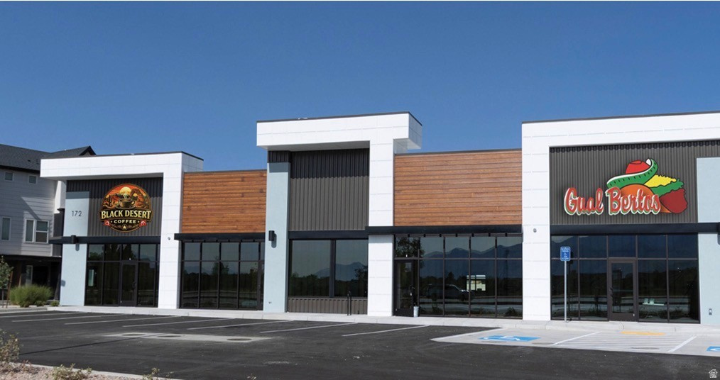 Pleasant Grove Town Center presents a rare opportunity to own a newly constructed, Class A retail asset in one of northern Utah County's fastest-growing commercial corridors. Located at 172 S. Pleasant Grove Blvd., this 3,857-square-foot building features two fully leased retail suites with highly desirable drive-thru capabilities, providing investors with stable income and long-term tenant appeal.  Positioned on a prominent 0.67-acre corner site with excellent visibility along Pleasant Grove Boulevard, the property benefits from strong daily traffic counts, convenient access to I-15, and a dense mix of surrounding residential, retail, office, and entertainment uses. More than 200 apartment units are under construction adjacent to the site, further strengthening the area's consumer base and long-term growth potential.  Built in 2025, the property offers modern construction, attractive architecture, ample parking, monument signage, and a location within one of Pleasant Grove's most active retail corridors. The combination of drive-thru functionality, high barriers to entry, and continued population growth makes this an exceptional investment opportunity for buyers seeking a high-quality, low-maintenance retail asset in a thriving market. Owner/Agent