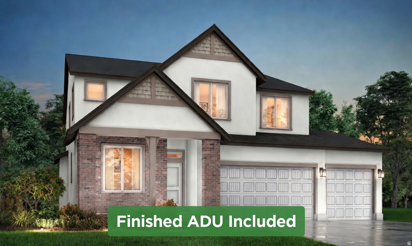 Receive $18,000 in Closing Costs & Interest Rate Buydowns when using our preferred lender - or $16,000 with your own lender! This stunning home offers a rare opportunity with a fully finished 1 Bed - 1 Bath ADU in the basement, perfect for generating rental income to help offset your mortgage. Step inside to experience the airy elegance of 9-foot ceilings throughout the main floor and basement. The welcoming entry leads into an open-concept great room. The gourmet kitchen impresses with two-tone soft-close cabinetry, a large center island, a gas cook top, and built-in double oven. Working from home is seamless with a cozy private office plus an additional second-floor loft. The luxurious primary suite feels like a true retreat, featuring double sinks, a separate soaking tub and shower, and a spacious walk-in closet. Additional highlights include a 3-car garage with an RV pad, convenient for ADU parking. Located just minutes from Schneiter's Riverside Golf Course, Riverdale Family Shopping Center, and the convenient I-15/I-84 corridor, this home offers an unbeatable location. Call today to schedule your private tour! **Model Home: 1037 W Motor Vu Drive, Riverdale, UT 84405.** Photos shown are of the model home and a previously finished ADU. Actual home elevations, options, and selected finishes may vary.**
