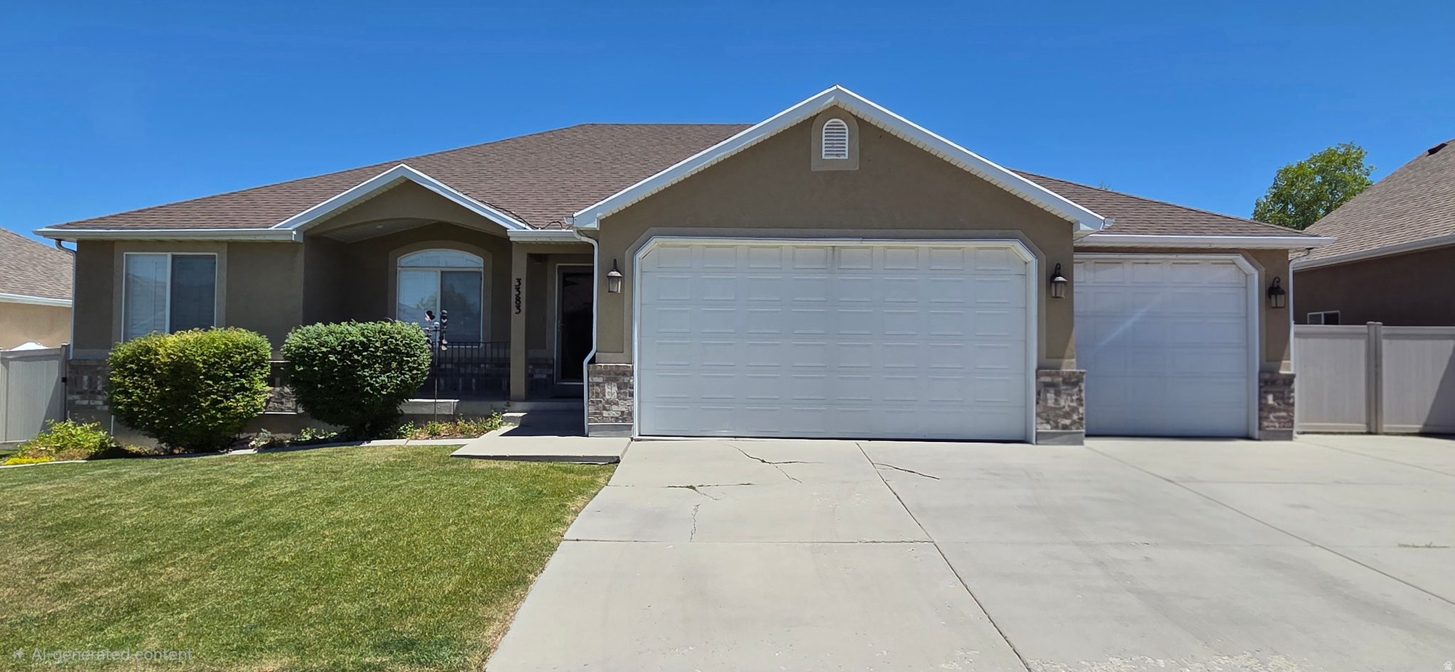 Wonderful, spacious and comfortable home with ample space to grow or share. Open concept kitchen with breakfast bar, dining area, and living room space. Large heated garage with 9' doors, a side-by-side parking and a tandem parking in the 3rd bay. Large storage shed/workshop in the backyard. Refrigerator, washer, gas dryer, and many other items left over from estate sale are negotiable. Square footage figures are provided as a courtesy estimate only and were obtained from county records.  Buyer is advised to obtain an independent measurement.