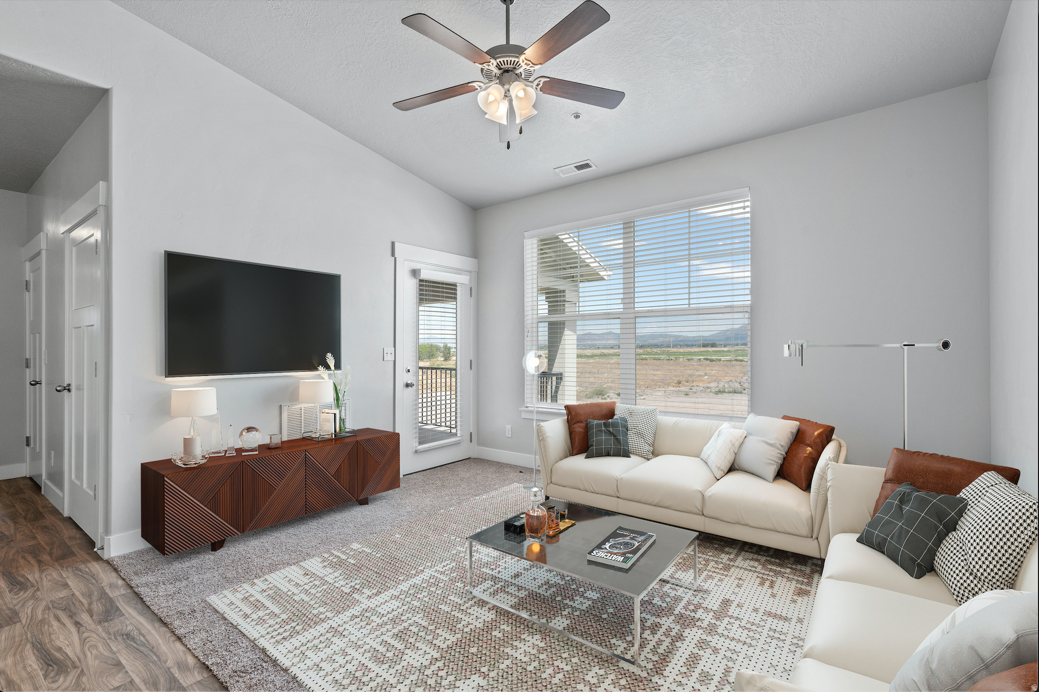 Upper-level 3 bed, 2 bath condo in The Preserve at Waters Edge community in Vineyard. Open floor plan with vaulted ceilings creates a bright, comfortable living space. The kitchen features stainless steel appliances, ample cabinet storage, and a large pantry, and opens directly to the dining and living areas.  The primary suite includes a walk-in closet and private bathroom. Two additional bedrooms offer flexible use for guests or a home office. Private balcony with great sunset views.  Conveniently located near the Vineyard FrontRunner Station, UVU, shopping, dining, and the growing Utah City area, with access to community amenities.  Fridge, washer, and dryer are included. Currently tenant occupied with a lease in place through the end of June.
