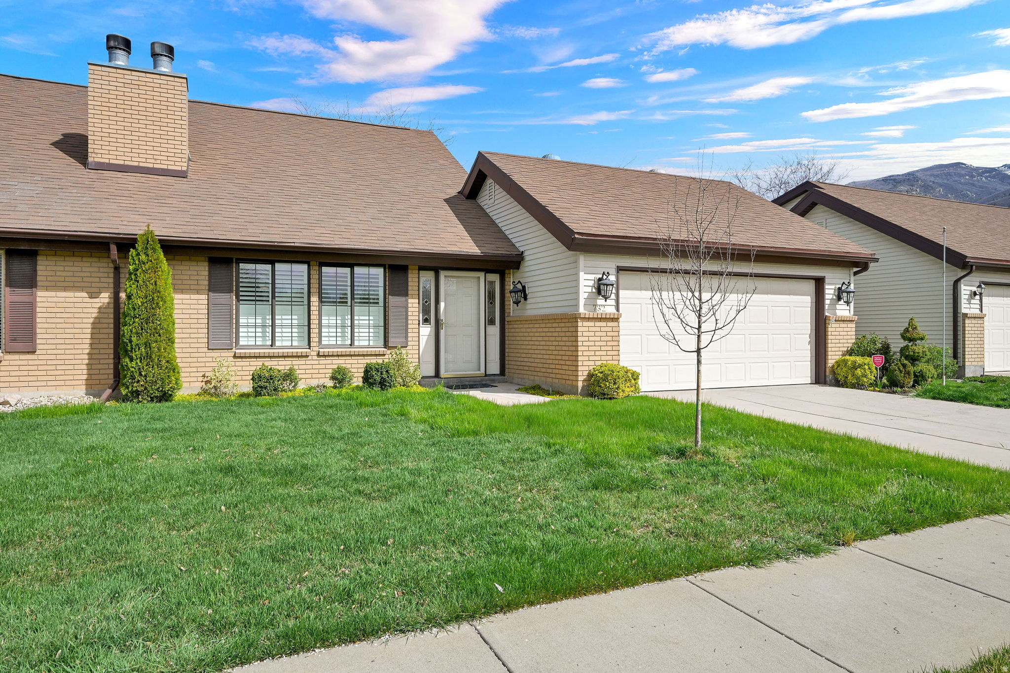 Welcome to this beautifully updated and maintained 2 bedroom, 2 bath home. No back yard neighbors,  conveniently backs up to centerville park, and is south facing. The refreshed kitchen features refinished cabinetry, granite countertops, a pantry, stainless steel appliances, and the refrigerator is included. Both bathrooms have been tastefully updated, and the main bath has a stunning walk-in shower. Recent improvements provide added peace of mind, including a new water heater in 2024, updated windows throughout, plantation shutters on the front windows, a newer garage door, a water softener, and all-new plumbing lines that meet HOA guidelines. The spacious primary suite offers a nice walk-in closet and direct access to the covered patio. Upstairs, you'll find a generously sized bedroom with its own en-suite bath, along with a cozy family room overlooking the main living area below. Outdoor living is just as inviting, with a recently painted covered patio offering a private, low maintenance space to relax. With abundant storage, great updates, and clear pride of ownership throughout, this move-in-ready home is ready to welcome its next owners.