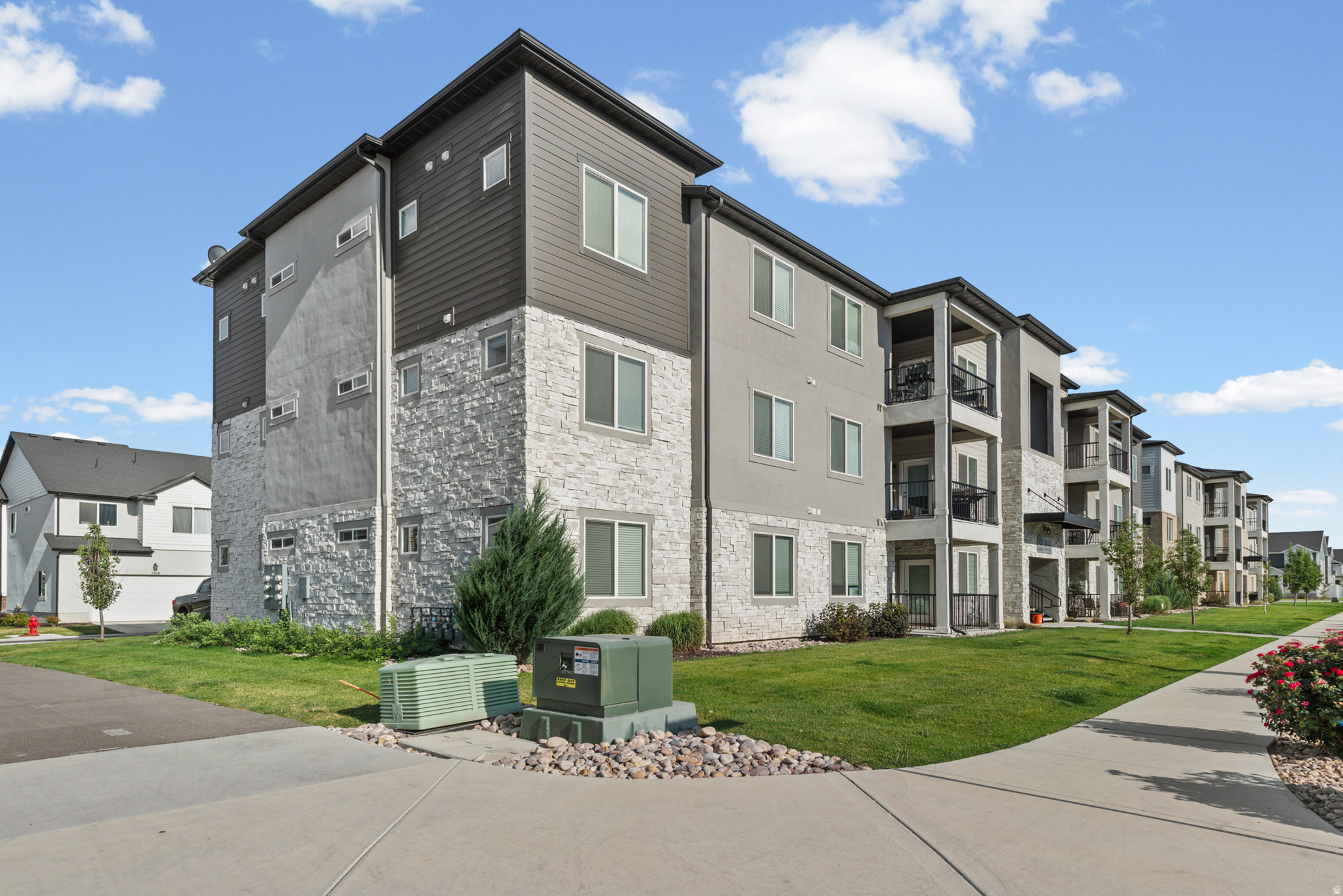 Built in 2023 and ready for its next owner! This 3-Bedroom 2-Bath Condo in Lehi's desirable Gardner Point community offers an open-concept layout, 1-car garage and mountain views from the private patio. Enjoy low-maintenance living with HOA amenities including pool, clubhouse, gym & pickleball courts. Conveniently located near schools, parks, Traverse Mountain Shopping, restaurants, hospitals & freeway access. The only thing missing is YOU! Schedule your tour today!