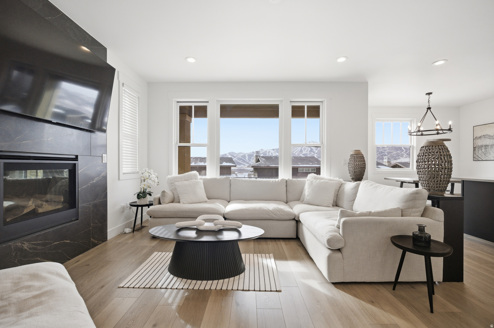 Offered Fully Furnished & Turnkey. Modern Hideout townhome with  Jordanelle Reservoir and Wasatch Mountain views. Minutes to Deer Valley East Village, Mayflower, and Park City. Bright, open layout with high-end finishes and seamless indoor/outdoor living. Enjoy sunrise over the lake and sunset behind the peaks from your private deck. Perfect as a low-maintenance primary home or lock-and-leave mountain retreat with unbeatable views and access to world-class skiing, hiking, and lake activities.  Square footage figures are provided as a courtesy estimate only and were obtained from an appraiser.  Buyer is advised to obtain an independent measurement.