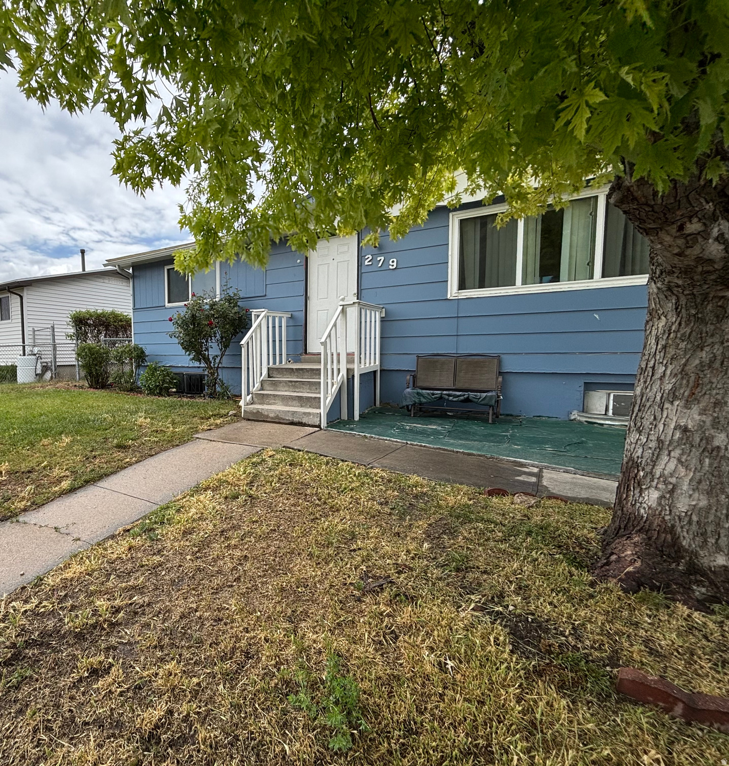 Split home 2 bed, 1 bath, 1 kitchen upstairs and downstairs. Purchase a home you can live in and invest in by offering either half for rent. Sqr ft figures are provided as a courtesy estimate only. Buyer is advised to obtain an independent measurement. Seller is a licensed Utah real estate agent and is the listing agent for this property.
