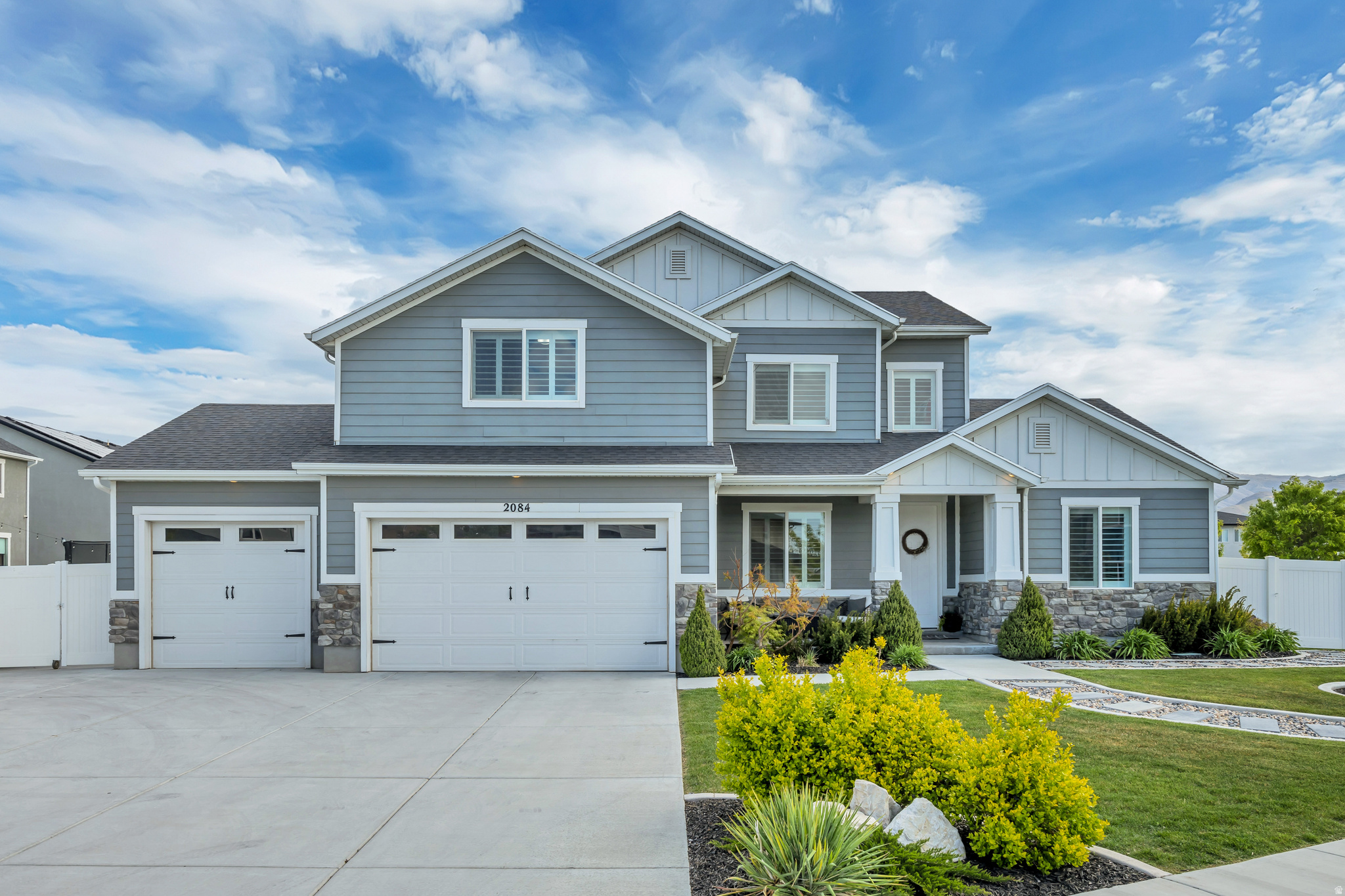 Step into this beautifully upgraded smart home, thoughtfully designed for both comfort and convenience. Enjoy modern living with integrated smart features including automatic blinds, smart front door lock, thermostat, garage door, and exterior lighting with patio and gazebo lights and permanent holiday lighting for year-round ambiance.  The spacious outdoor area is perfect for relaxing or entertaining, featuring durable Trex decking on teh patio, a charming gazebo, fire pit, two hammocks, and hot tub hookups. A fully fenced 0.33-acre yard and large driveway provide both privacy and ample space.  Additional highlights include a convenient washer and dryer located in the master bedroom, along with a 12x8 Lifetime shed for extra storage.  This home blends smart technology with inviting indoor and outdoor living-ready for you to move in and enjoy.  "All footage and measurements are deemed reliable but not guaranteed. Buyer is advised to obtain their own measurements and complete due-diligence to their satisfaction."