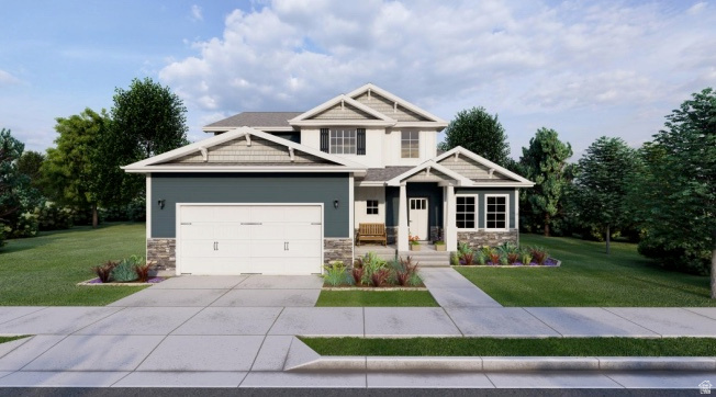 Welcome home to the Edgeworth by OLO Builders. This modern home provides natural light in every corner. Upon entering the home, you can choose to have a bedroom or office off the main entry. Down the hall leads to a half bathroom/powder room, and then the main living and entertainment area. This great room has a vaulted ceiling, is open to the upstairs, and is surrounded by windows. The kitchen and dining area are on the other side. The kitchen has an abundance of cabinets and a large walk-in pantry. The primary bedroom is located on the main floor, off the other side of the great room. It has a large walk-in closet, private toilet room, and a spacious shower and tub area, that is perfect for relaxing. Off the garage, there is a drop zone (mudroom), half bath, and large laundry room. Upstairs there is a flex area (loft), second laundry room, three bedrooms, and a full bathroom. This floorplan has the option of a full, unfinished or finished basement*. The basement adds three additional bedrooms, a full bathroom, a family room, several storage rooms, and a cold storage room. Choose from a Farmhouse, Craftsman, Prairie, Modern, Mtn. Rustic, or Simple Traditional exterior, as well as a front or side-facing garage. A $12,000 DESIGN CREDIT IS INCLUDED. SELECT AN UNFINISHED BASEMENT FOR ONLY $45,000 ADDITIONAL. Call today to start customizing your new home!