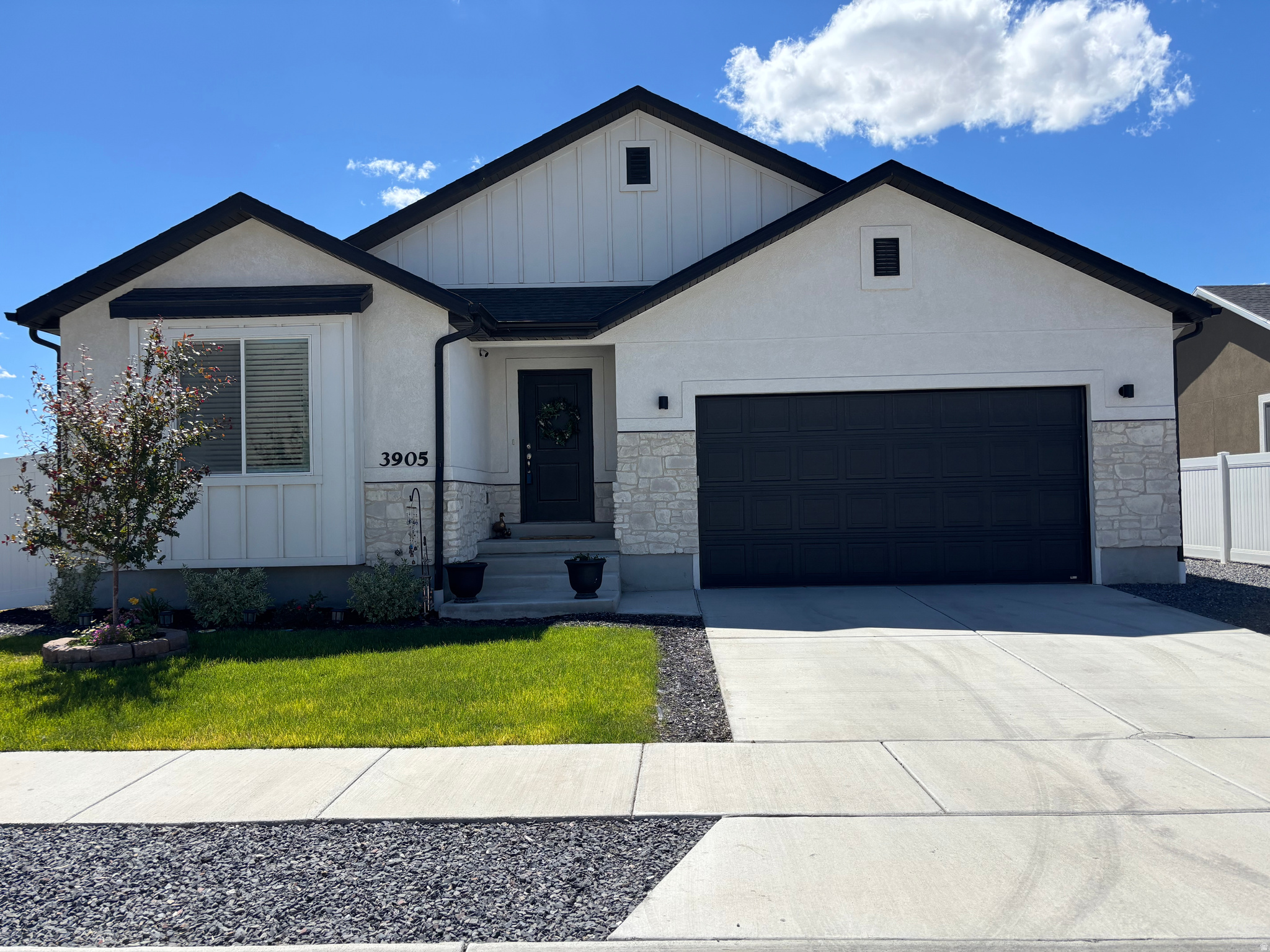 NO HOA!! This beautiful Rambler shows pride of ownership!! You will be wowed when you walk in. Spacious floorplan! Family room with ginormous sliding glass doors that lead out to the covered deck with lighting. Family room flows into the kitchen and dining area! Kitchen has undermounted sink, pull out garbage, slow close cabinets, walk in pantry. The Master Bedroom is located away from the other bedrooms. Super spacious with Walkin closet! Master bathroom has double sinks and separate tub/shower. AC, canned lighting, vaulted ceilings, tankless water heater are just a few things this home has to offer. Basement is just waiting for your special touch to finish the way you would like! Laundry area is just off the garage! 2 car garage with extra height. RV parking on the side of the garage and also double gates on the back side of the house if you want to use for more RV parking. Bring all your toys, because you will have room to park them. Fully fenced yard with sprinkler system! You will not have a back neighbor which is awesome! Walking trail behind you! The park is within walking distance! Owners have loved this home and the quietness this area brings! They love sitting on the covered deck looking at the stars at night. Call now for your private showing, you will not be disappointed.