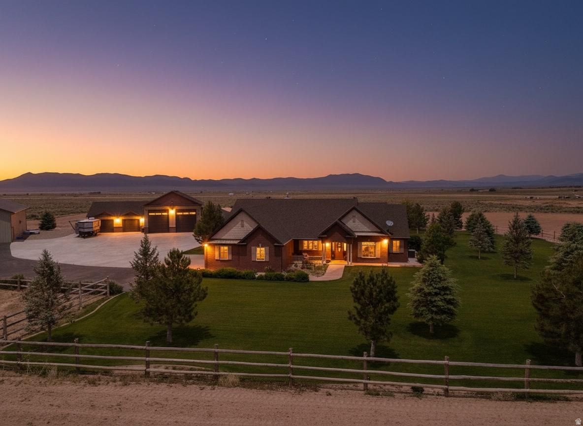 Located on a quiet street close to the mountains with similar estate-style properties, this 2016 estate has it all: a 4-bedroom home beautifully designed & thoughtfully planned for aging-in-place by making doors & spaces wheelchair accessible; agricultural land along with water & irrigation infrastructure to work it; a car lover's dream garage & shop with Bendpak lift, compressed air, 2 RV and 2 car rollup doors; a barn for farm equipment & general storage, and finally, the potential for an income suite (15 min to ski resort)! A total of 5892 sq ft of built space IN ADDITION to the home! Property includes a 500 ft deep, 12'' well, 6 acre feet of water rights and agri land in Greenbelt. This amazing property is a must see! Ask your Realtor for the features flyer for complete details & specs