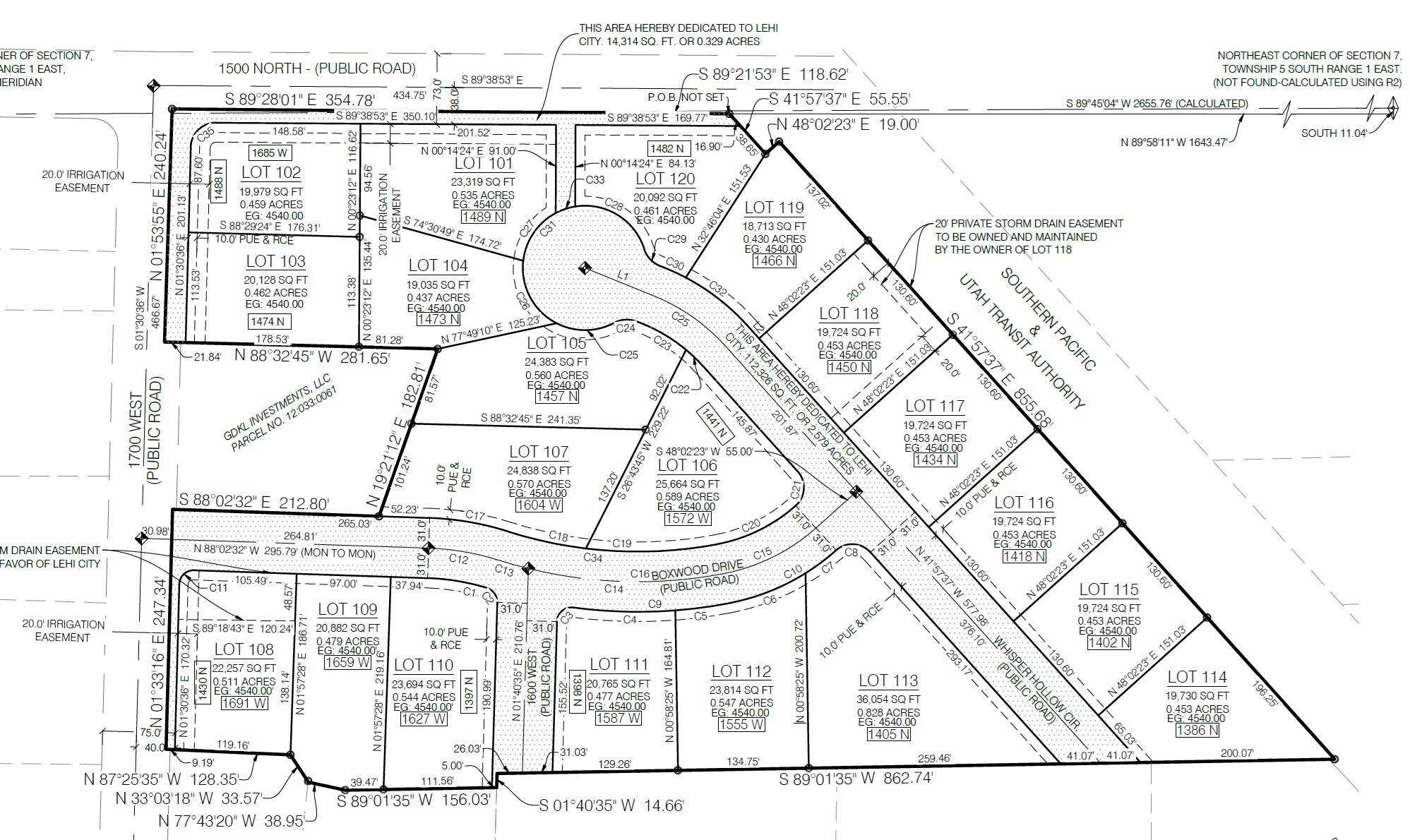 WHISPER HOLLOW ESTATES - Land