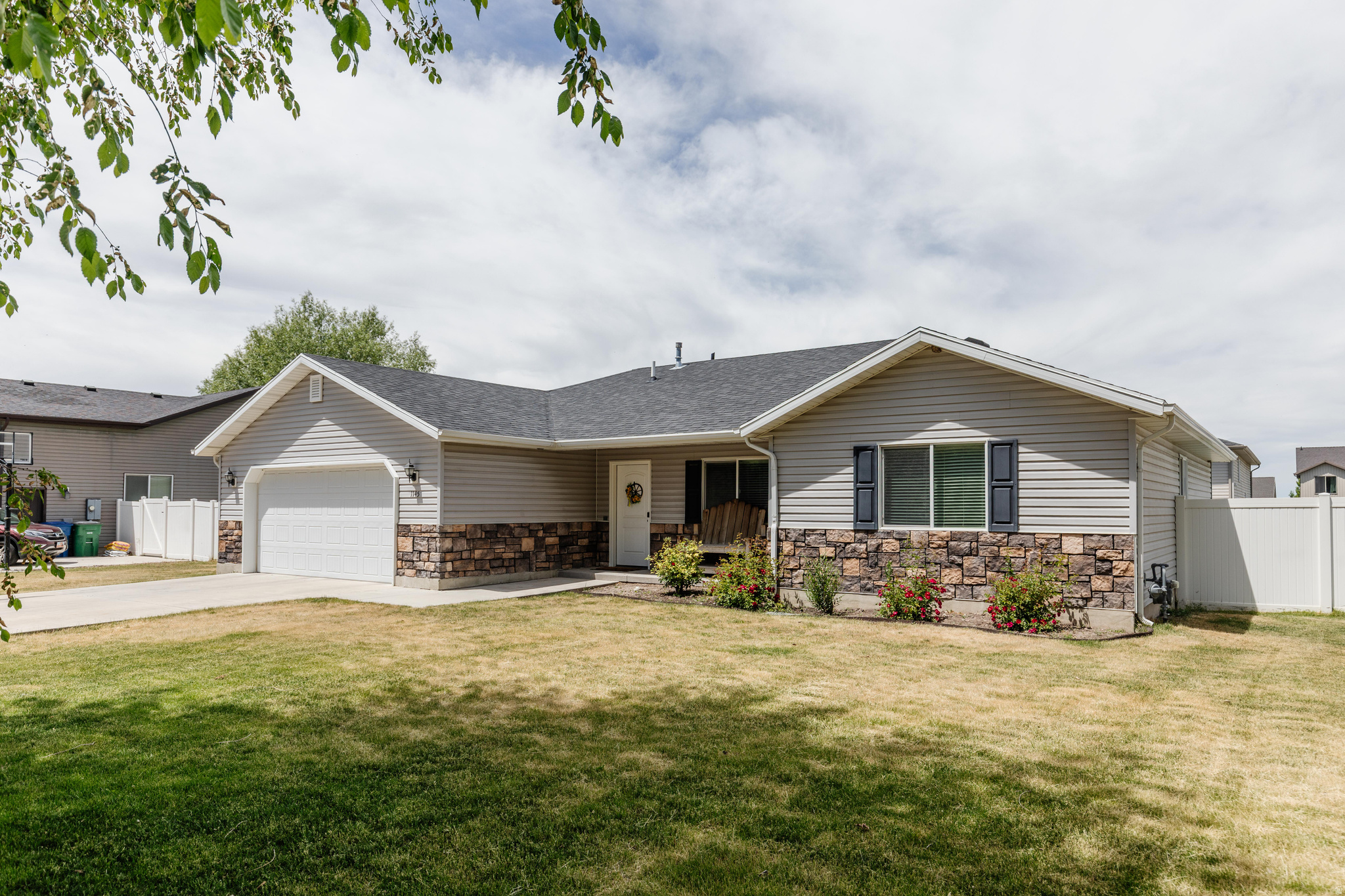 This is your forever home, all one level living. This home features 4 bedroom and 2 full baths. Interior was recently repainted and new carpet in the family room a water heater is also new. Best part is there are NO HOA fees. Close to schools and a short drive to Logan for shopping. Street is a U shaped street so you typically have less traffic than other neighborhoods. Call your agent today to schedule a showing and come see your next home!