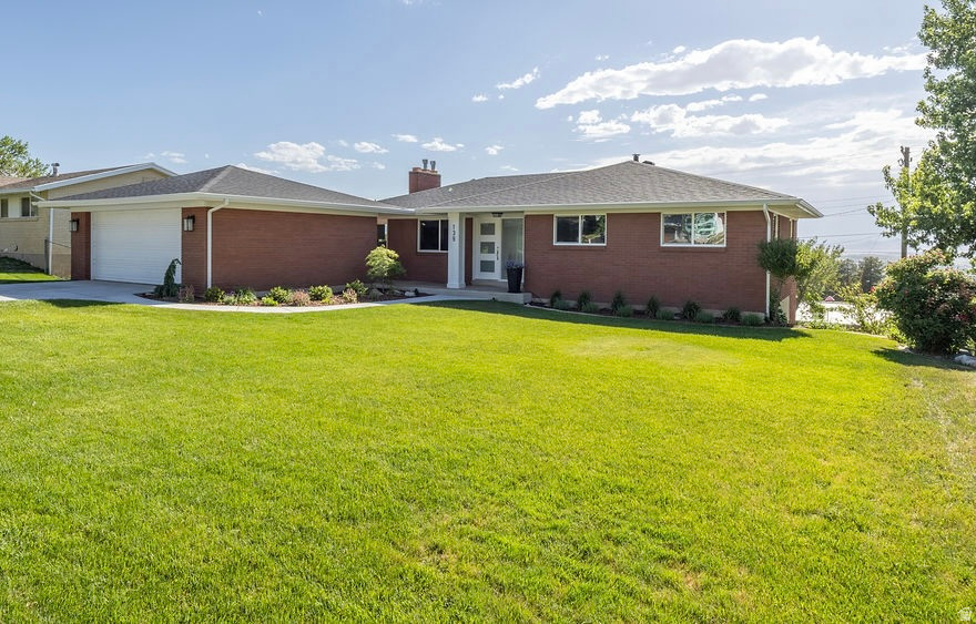 BEAUTIFUL & FULLY REDONE. Highly desirable Bountiful east bench rambler with walkout basement and incredible valley views. Ready to move in. Flat cul-de-sac with flat front and back yards right next to elementary school. New everything including driveway, front walkway, updated flowerbeds with drip sprinkling system, windows, roof, kitchen, furnace and AC, appliances, cabinets and vanities with quartz counter tops everywhere, LVP, carpet, toilets, tubs, 2 new gas fireplaces, new electric panel, water heater. Updated entry door and window and new stair railing. Tastefully done. You have to see this one. You will love it.