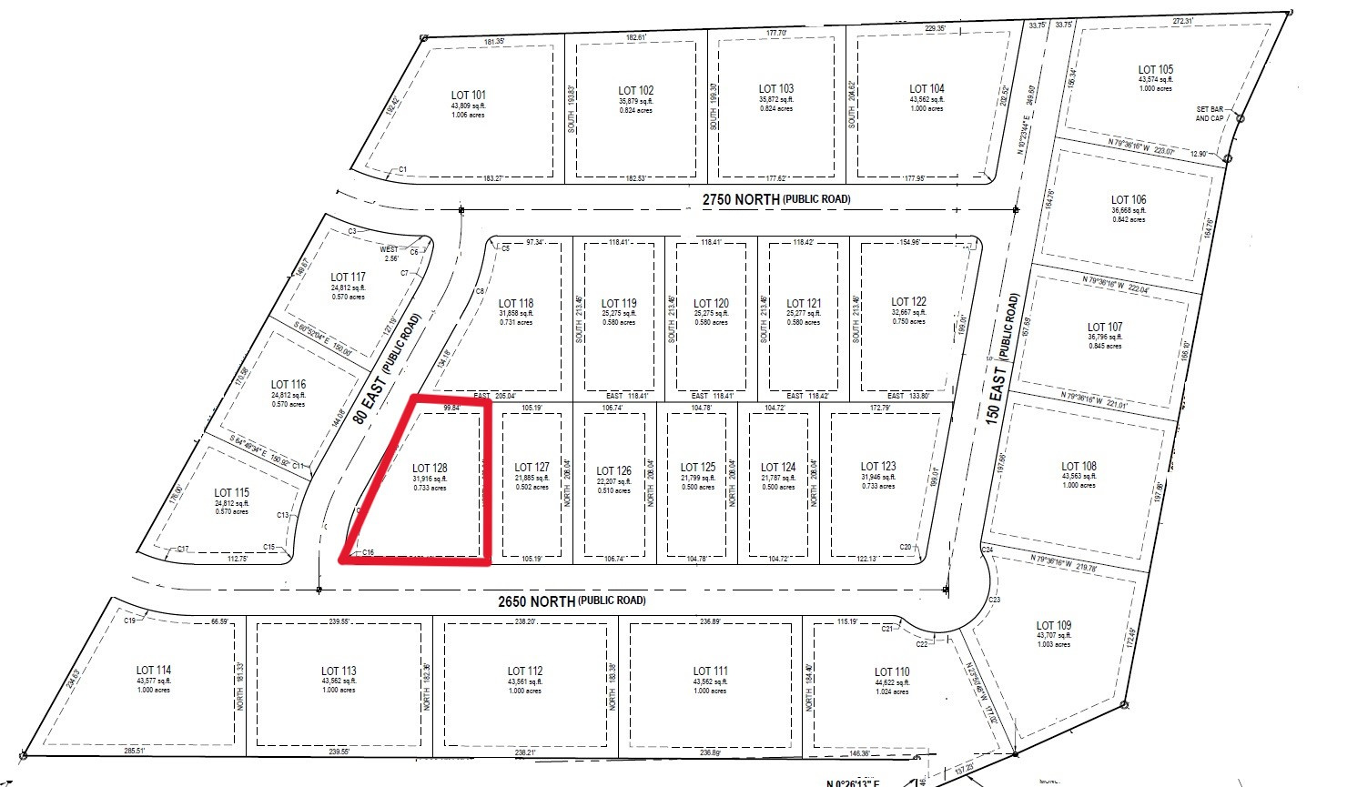 CEDAR RIDGE ESTATES - Land