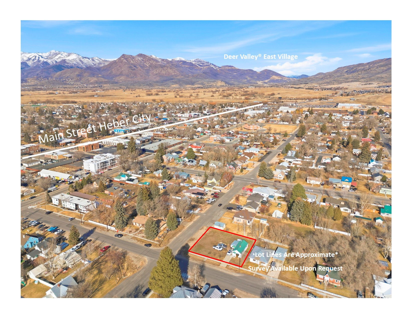 Corner-lot development parcel in Heber City's NEW Central Neighborhood District.  Recently approved and adopted re-zone of central Heber increases your options for future development!  So if you've been looking for a tear-down opportunity on a corner lot in Heber to subdivide into two parcels or build a duplex/townhouse, this is your project!  The property is only 2 blocks off Main Street.  Pressurized irrigation water is available, but the property has not been connected and no meter has been installed.  Survey and description of City permitted uses available upon request.  There's a ~924 sq ft cottage on the property that was built in 1940 that's currently leased through June.  No showings of the home are possible; the value's in the land, not the home iteself.   Note: Please do not disturb the tenants--they're renters, not the property owner.
