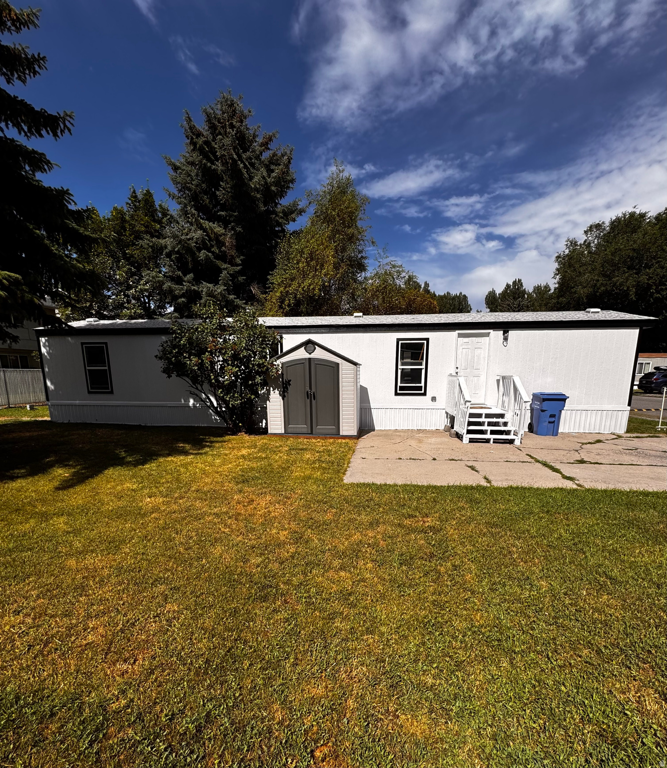 Welcome to this amazing renovated mobile home. This mobile home sits in the heart of Logan and right next to Logan River golf course , Fair Grounds and walking trails. The Willow Park subdivision is beautifully maintained. This wonderful home features 2 bedrooms, 1Bath, vaulted living room and kitchen, new tankless water heater, new exterior skirting and fresh paint making this home quite the eye catch. This home also includes a washer and dryer, range and refrigerator. It also has a newer shed which is also included with this purchase. From this location you are just minutes away from great shopping, eateries, and entertainment. Please Call and schedule your showing today.