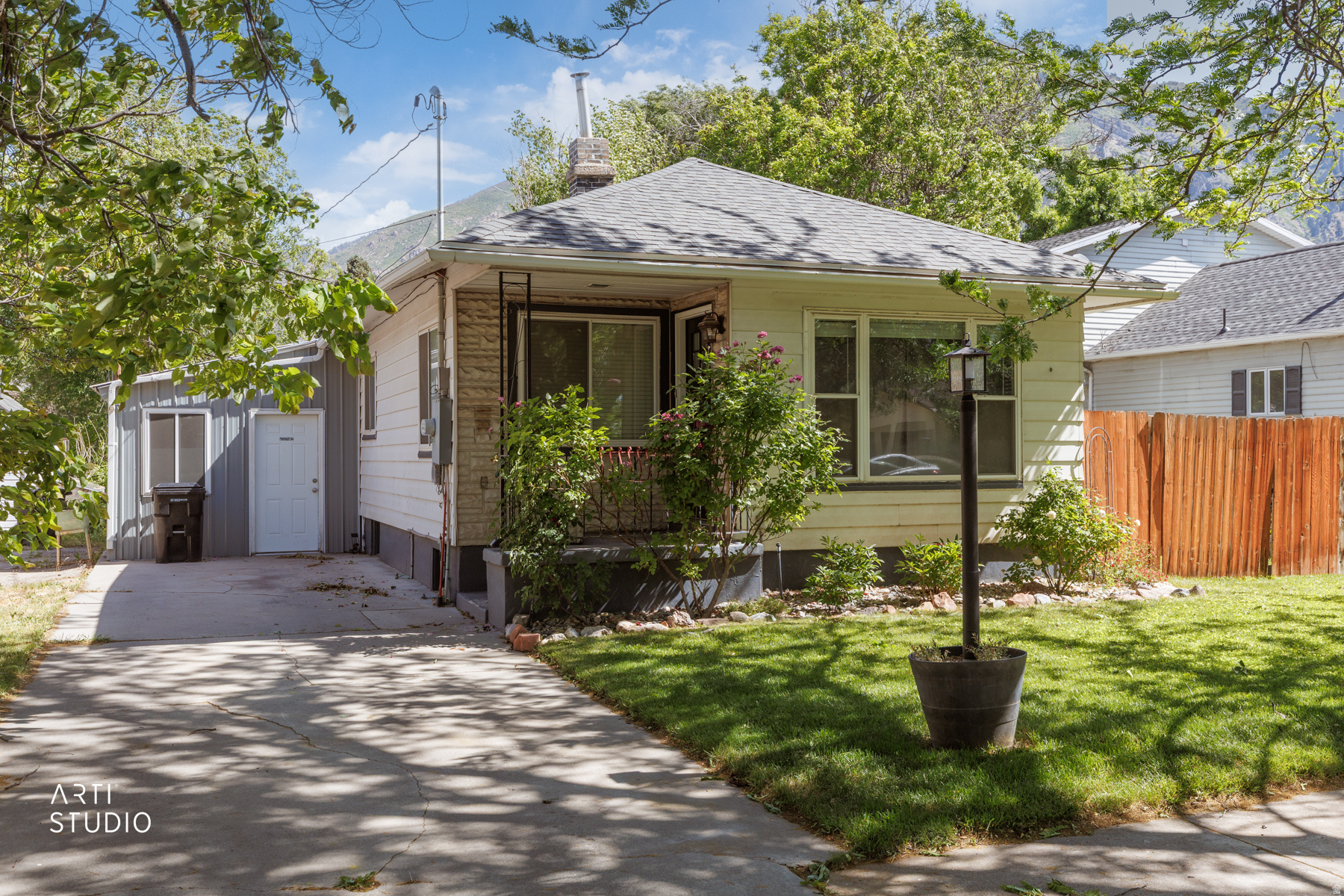 Beautiful updated property in the heart of Springville. This well taken care of home has recently gotten a new roof, updated PEX plumbing, and new appliances.  Enjoy your weekends in the well-lit living room or the large backyard, complete with fenced-off garden beds ready for your garden and mature fruit trees. A relaxing home nestled in a calm and peaceful neighborhood. Great starter home for any potential buyer.