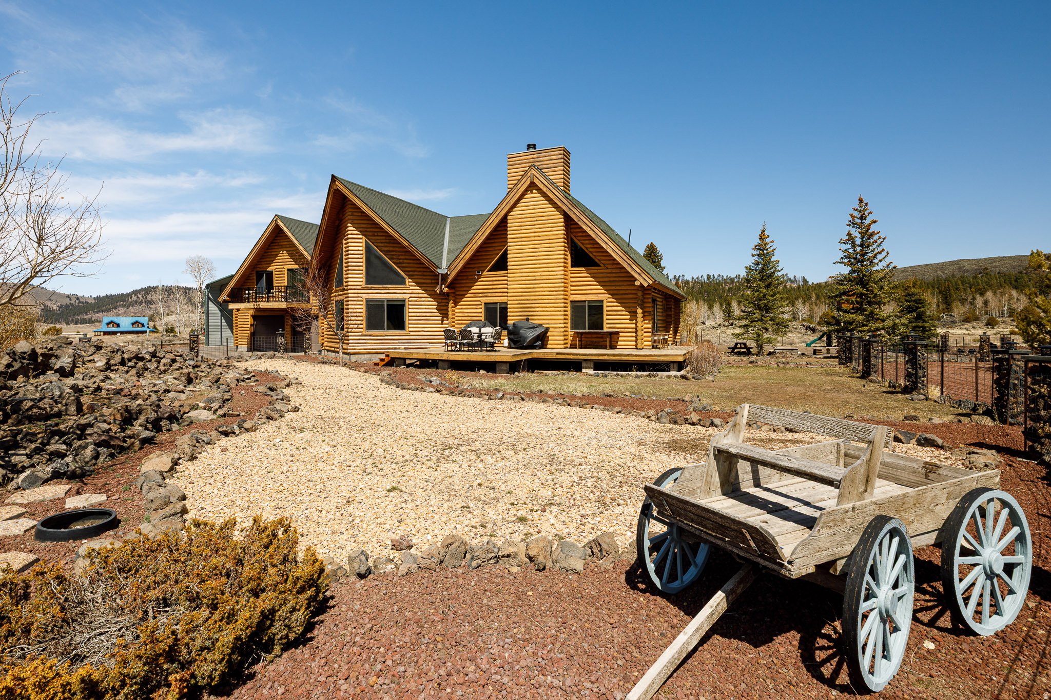 Spacious cabin just minutes from Panguitch Lake. 5 bedrooms, 4 baths, a bunk room in the finished basement, a spacious kitchen and dining area that seats 18. A massive 3-car garage for all your outdoor toys. Currently being ran as a Vacation Rental with bookings in place for ready profit. This is the perfect basecamp for outdoor adventure. Whether you're into ATVing, skiing, hiking, or snowmobiling, this cabin puts you at the heart of it all: only 20 minutes to Brian Head Resort, 5 min to Panguitch Lake, 50 minutes to Bryce Canyon, and 25 minutes to Duck Creek Village. Plus, it offers year-round access! Built for comfort and convenience, this cabin features modern upgrades like Nest thermostats, Ring cameras, and two cozy lofts. With RV parking, hookups, and nearly 1.5 acres of land, this property is your private getaway. Recent renovations include new flooring throughout, stainless steel appliances, and updated lighting. Can be sold fully furnished, it's move-in ready-perfect as a vacation rental or second home. The original cabin was built in 1989, with a large addition added in 2000. Four parcels are included. Buyer to verify all information.
