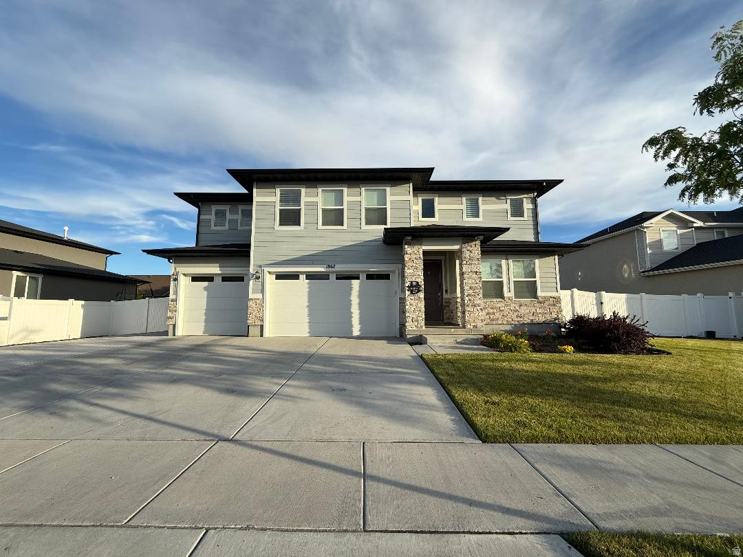 Don't delay you found your home today! Beautiful, clean, maintained home built in 2020 with 5 bedrooms, 3 full baths, with a large spacious kitchen area and walk-in-pantry. Unforgettable high ceilings with large windows to let plenty of natural sunlight in the kitchen & dining area. This home has hosting in mind with its open layout for entertaining your loved ones & friends! Spacious Master bedroom with a separate jetted tub/large walk-in-shower, his/her sinks & walk-in-closet. New sod put in the last 2 yrs with additional parking convenient for you and your guests! Walking distance to playground parks, elementary school and it's a pet friendly neighborhood, check out the new Woods Cross leash free dog park! Close to freeway access, approximately 15-minute drive to the SLC area for work, entertainment or restaurants. Square footage figures are provided as a courtesy estimate only and were obtained from County Records.  Buyer/Agent are advised to verify all information.