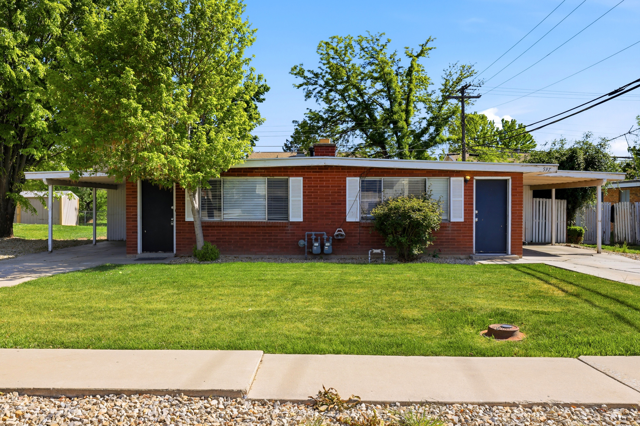 Great location! Legal Duplex at 595 & 597 W 1850 N, close to LaVell Edwards Stadium, BYU, and shopping. Both units feature their own laundry. Perfect for an investor looking for easy-to-rent units or a homeowner wanting to offset the mortgage. Don't miss out on this one!