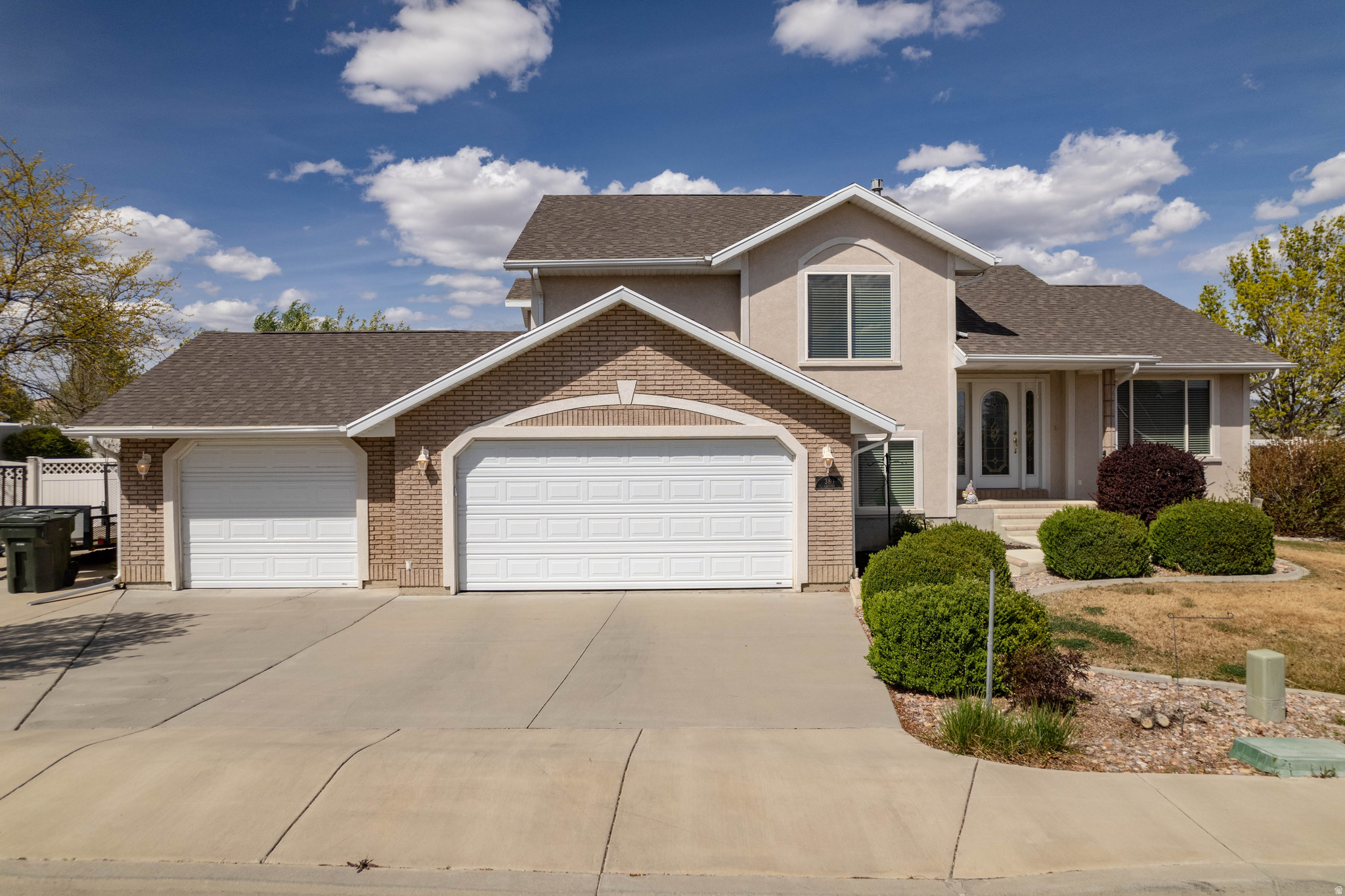 This home you walk into and immediately feel how well it's been cared for. Immaculate from top to bottom, every detail shows pride of ownership. Featuring 3 bedrooms, 3 bathrooms, and a spacious 3-car garage, there's room for everything (and then some). Outside is just as impressive. Beautifully landscaped with stunning views, a covered patio perfect for relaxing evenings, and two sheds for all your extra storage. Located in a great area, this home offers that peaceful, well-kept feel while still being close to what you need. Homes like this don't come around often. Clean, cared for, and completely move-in ready. Call today to schedule your personal tour. Square footage figures are provided as a courtesy estimate only. Buyer is advised to obtain an independent measurement.