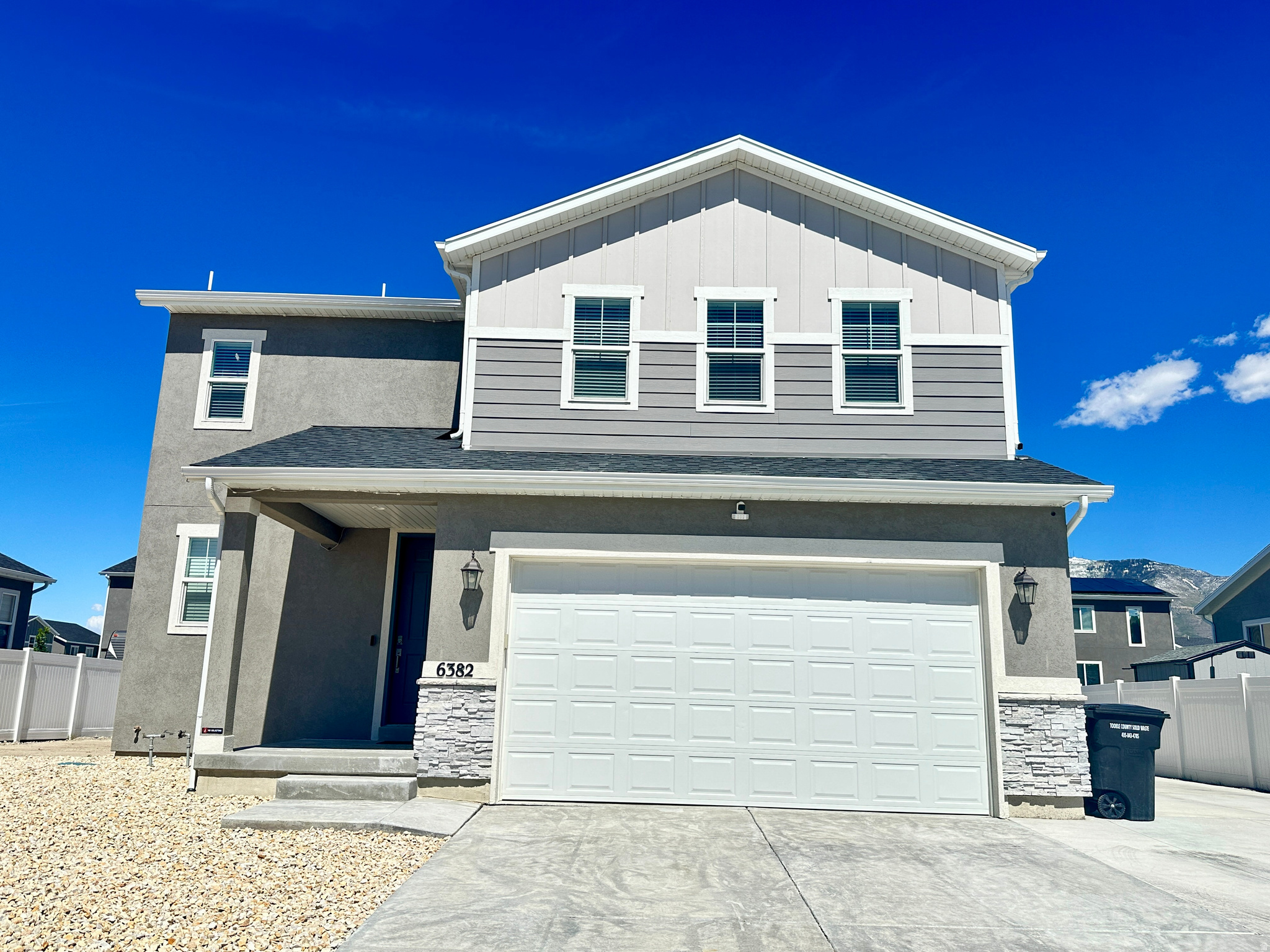 Check out this almost brand new home in Stansbury Park! This is a meticulously maintained home that seems like it is barely lived in.  It is landscaped as such for low maintenance.  RV Parking was added just recently to have a place for your toys.  All appliances included with a great offer!  See this beautiful home and make it yours!