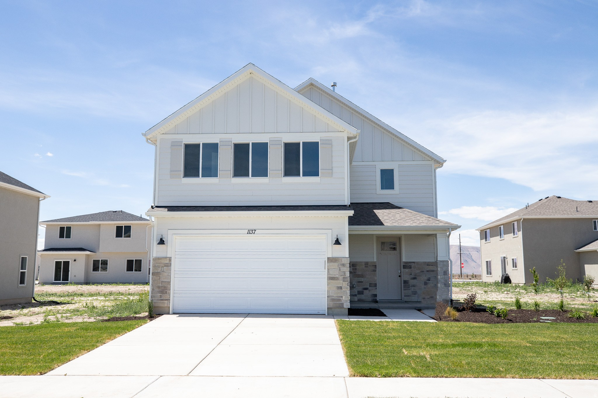 INTEREST RATES STARTING AS LOW AS 4.99% with our preferred lender or $20,000 INCENTIVE towards closing costs, rate buydown, or price reduction regardless of lender! (Talk to agent for conditions.) This is our Must-See New Arrowhead Springs Community in Salem!  This beautiful home was built by Flagship Homes and features 4 bedrooms, 2.5 bathrooms, quartz slab countertops, painted cabinets, laminate flooring on the main level, landscaped front yard, 2 car garage, and backyard (can be landscaped for an additional charge). The primary bedroom has a vaulted ceiling, large walk-in closet, dual sinks, and separate tub and shower! Our Arrowhead Springs community will have a  52-acre park, clubhouses, pools and everything you can think of when it comes to Amenities! This community is close to the Freeway (4 minutes) and is in a beautiful location! Call Seth for more information or stop by our model home at 1074 N 1020 W, Salem, Utah 84653 for a tour. Model home hours: Monday-Saturday 11 AM - 6 PM. Buyers to verify all information. Square footage is from house plans.