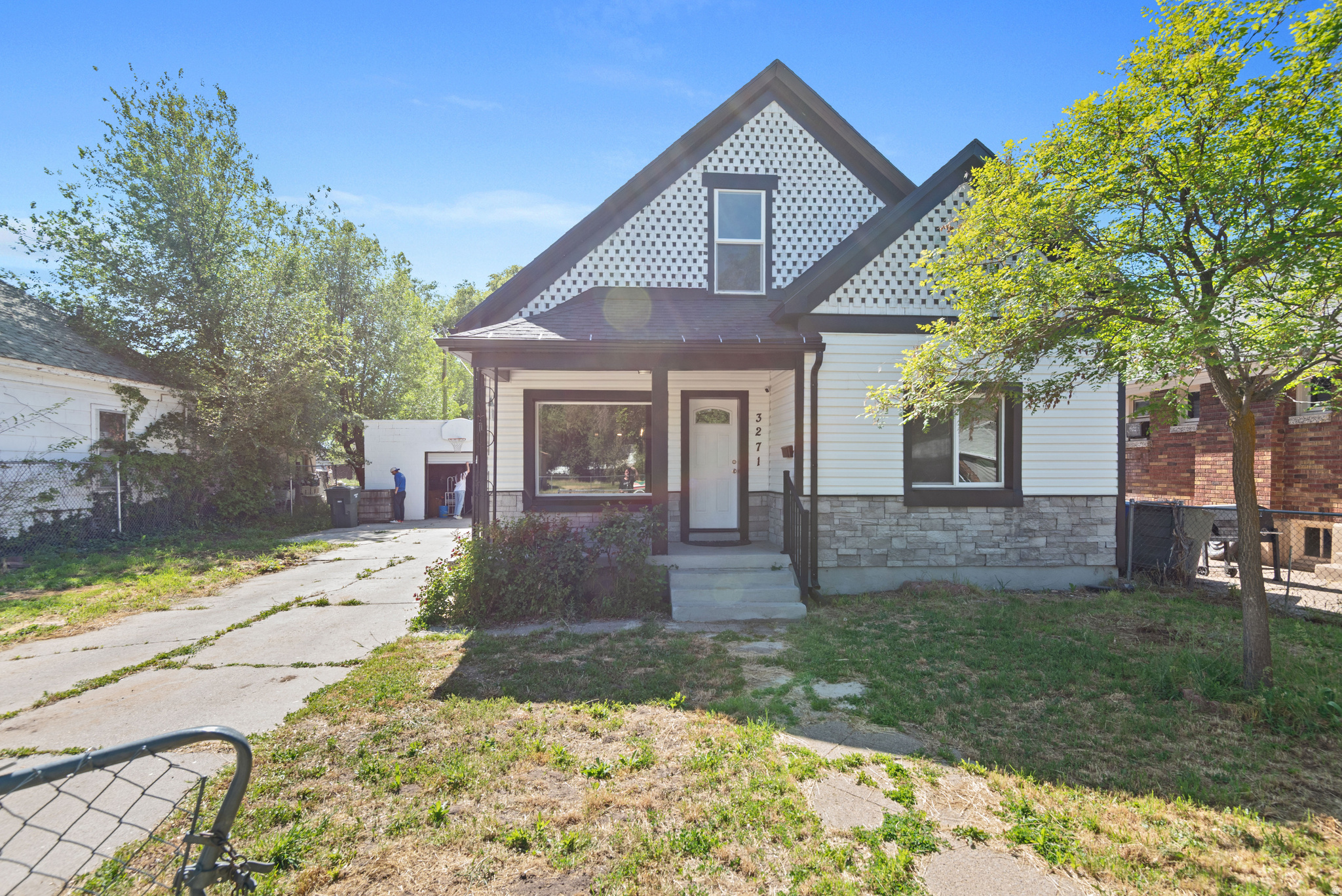 This recent remodel is a 10! Open floor plan with tall ceilings. New roof, furnace and AC, new siding and stone on the outside. New garage door. New cabinets, granite countertops, luxury vinyl planks, stainless steel appliances. Vinyl windows, marble tub surrounds, two tone paint. Large second garage in back of lot. You don't want to miss this. Come and take a look today!  Square footage based on appraisal (county records have slightly lower)  Buyer advised to obtain independent measurement if desired.