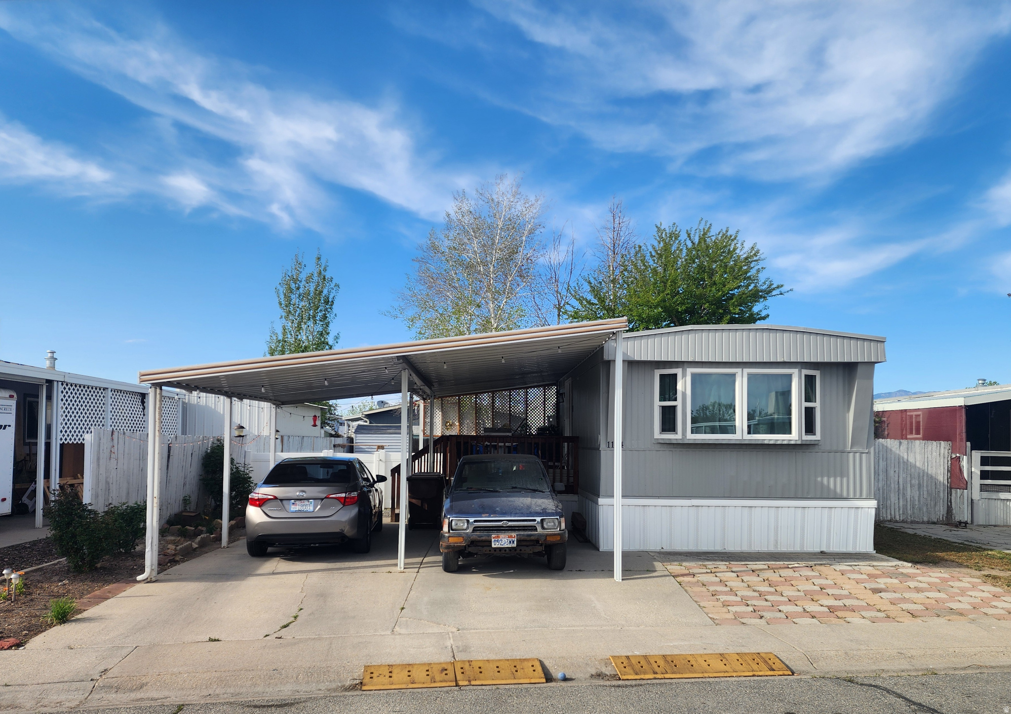 Larger than your average single wide! Fully fenced! Side by side parking! Located in the community of Byde-A-Wyle! Get ready for the summer! The community has a pool! Amazing central location! Just a turn away will get you anywhere in the city! We have many financing options for this type of property. Call today! Sq. Ft. provided as a courtesy measurement only. Buyer/Buyer Broker to verify all information.