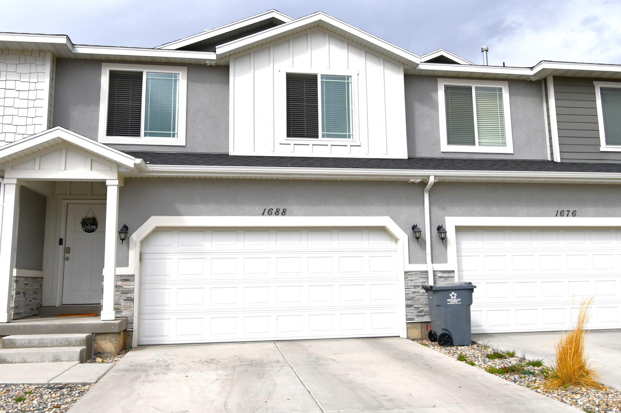 Beautifully maintained townhome in quiet area of Mapleton.  Quartz Tops, upgraded white cabinets with crown molding, tile & wood flooring, central air, 2 tone paint.  Unfinished basement provides room for growth and lots of storage. 2 car garage, High quality exterior products. Tenants are very tidy. They are on a month to month contract, and can easily move, but are also willing to stay. See agent remarks and exclusion remarks.