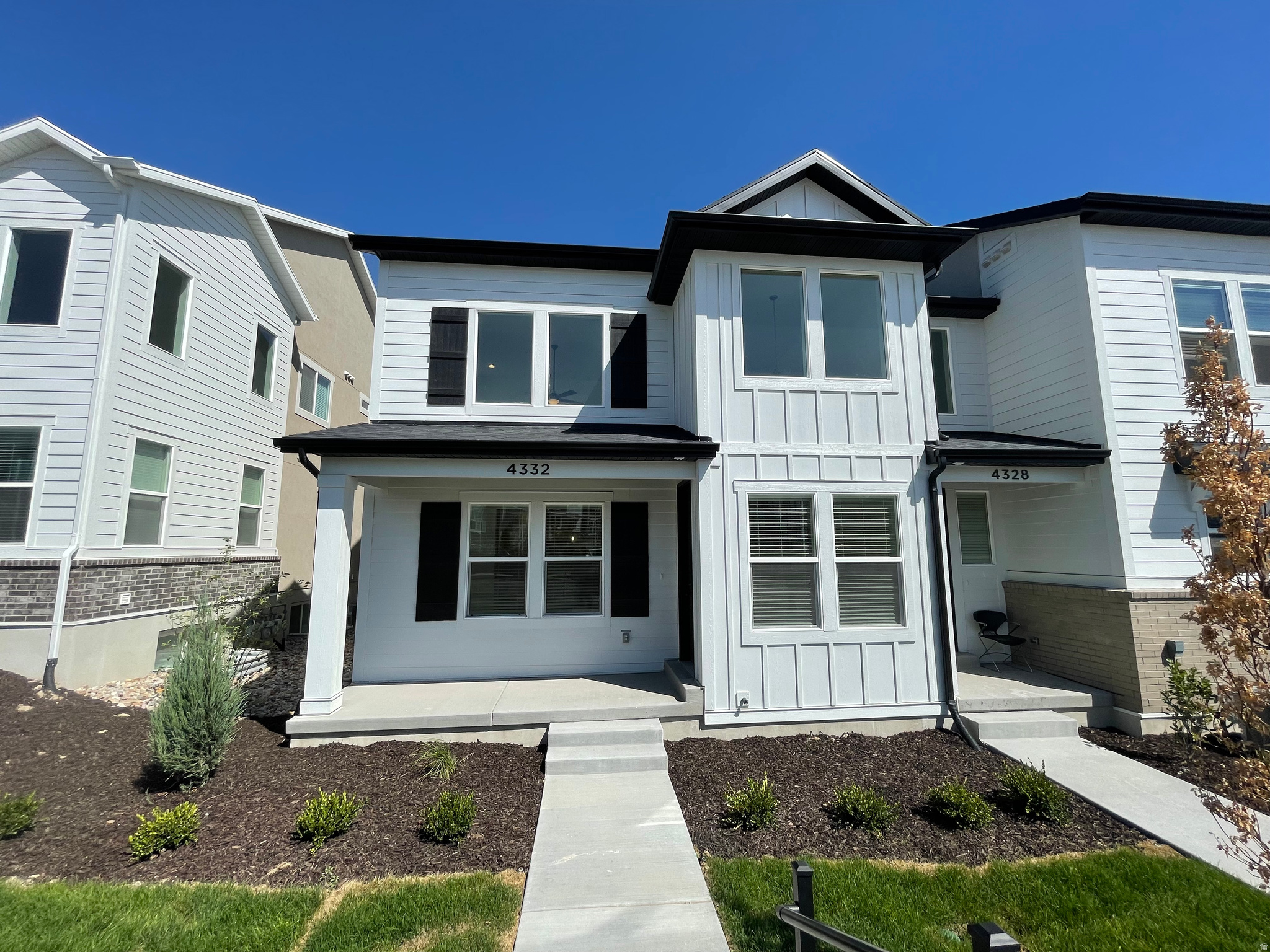 An exceptional end-unit townhome in the coveted Mountain Ridge community. Bright interiors and an open layout are elevated by quartz countertops, designer lighting, and a spa-inspired primary shower. Refined finishes throughout make this a truly move-in-ready retreat. Community amenities include a clubhouse, pool, gym, playground, and more.  Square footage figures are provided as a courtesy estimate only and were obtained from county records.  Buyer is advised to obtain an independent measurement.