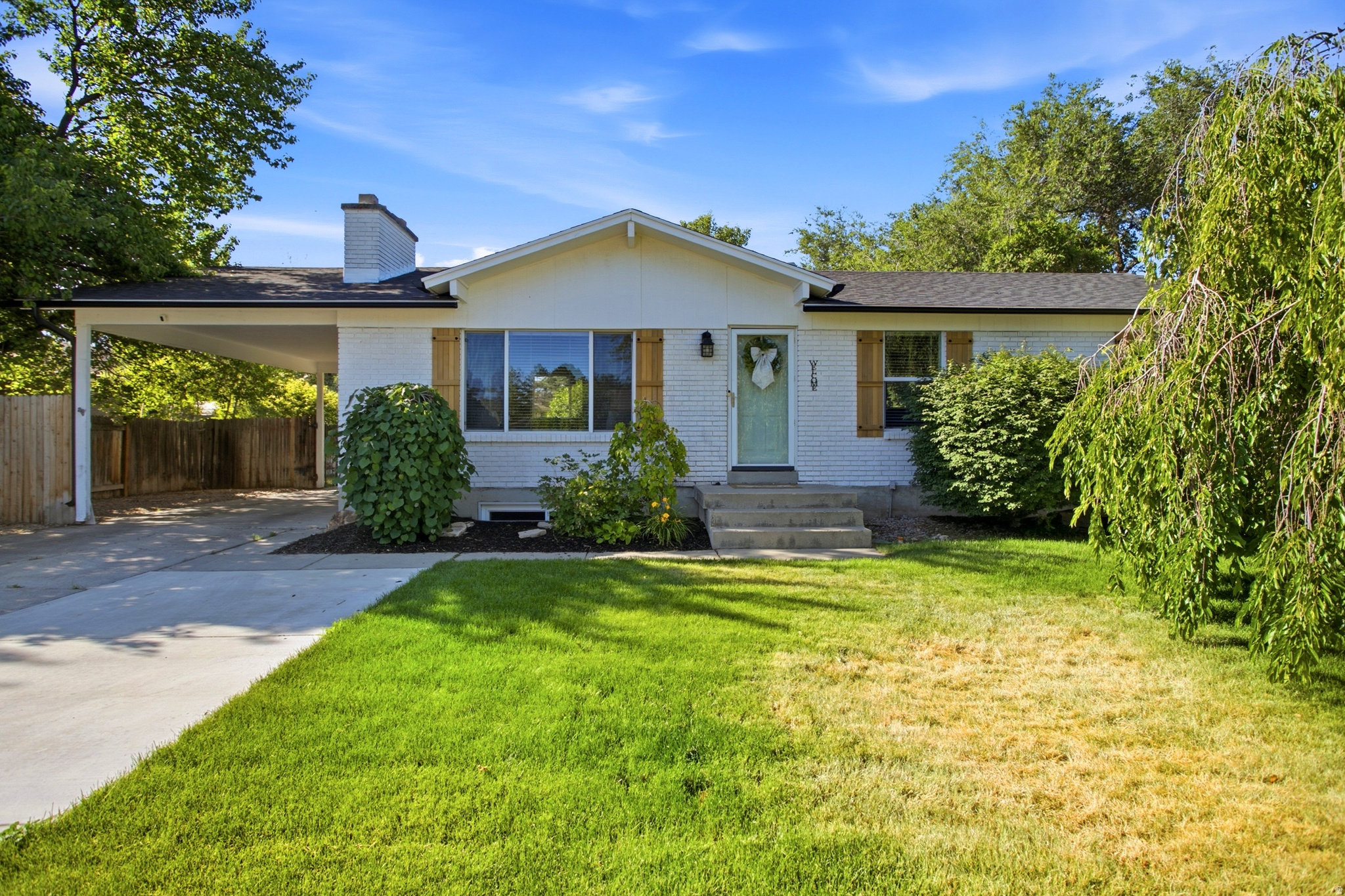Welcome home to this beautifully refreshed Midvale rambler! Thoughtfully updated with brand-new paint and carpet, updated kitchen and baths, all new windows, newer doors, and timeless natural wood shutters. The spacious floor plan offers abundant storage, including custom built-ins in the downstairs family room, while the large yard provides plenty of room to garden, entertain, or simply enjoy the outdoors. Additional features include Utopia Fiber, a laundry sink, new rain gutters, a newer roof, and a dedicated hot tub pad already wired and ready to go. Ideally situated in a quiet neighborhood just minutes from Fort Union's shopping and dining, with quick access to both I-15 and I-215, making commuting throughout the valley a breeze. This is the kind of home that's easy to love from the moment you walk in.