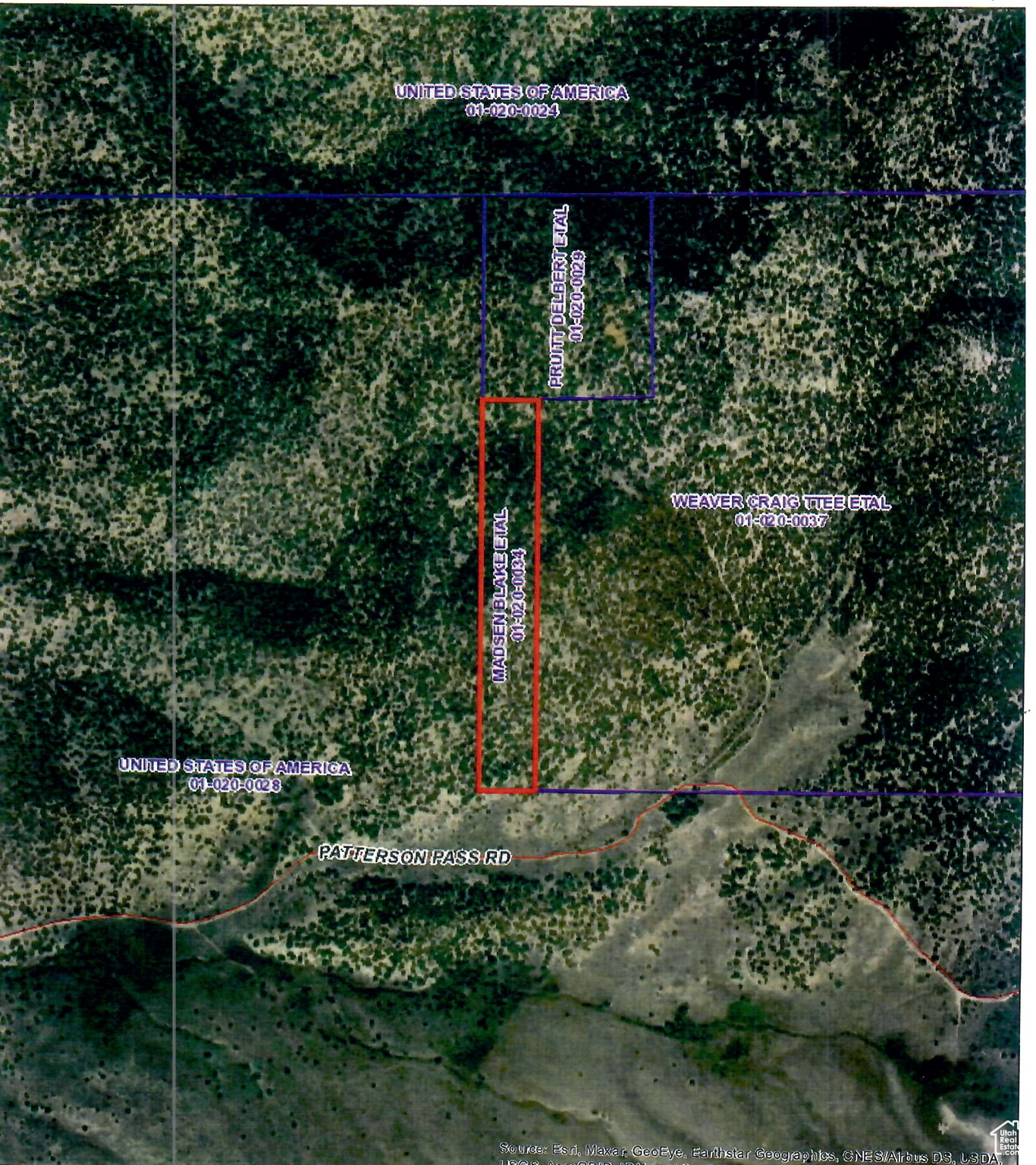 Recreation property.  Located in the Pilot Peak area of Box Elder County.  Nearest road to property is Patterson Pass Rd.  No physical address just legal description and land serial number.   Located off Patterson Pass Road.  Legal Description:  THE W 245 FT OF THE FOLLOWING: NE/4 OF SEC 33, TWP 6N, R 19W, SLM. LESS: 15 ACRES IN NW COR OF NE/4 OF SD SEC. LESS: 1/55 OF 1/2 INCH ON W SIDE THEREOF. LESS: SIX (6) RUNNING FT ON E SIDE. CONT 10.29 ACRES