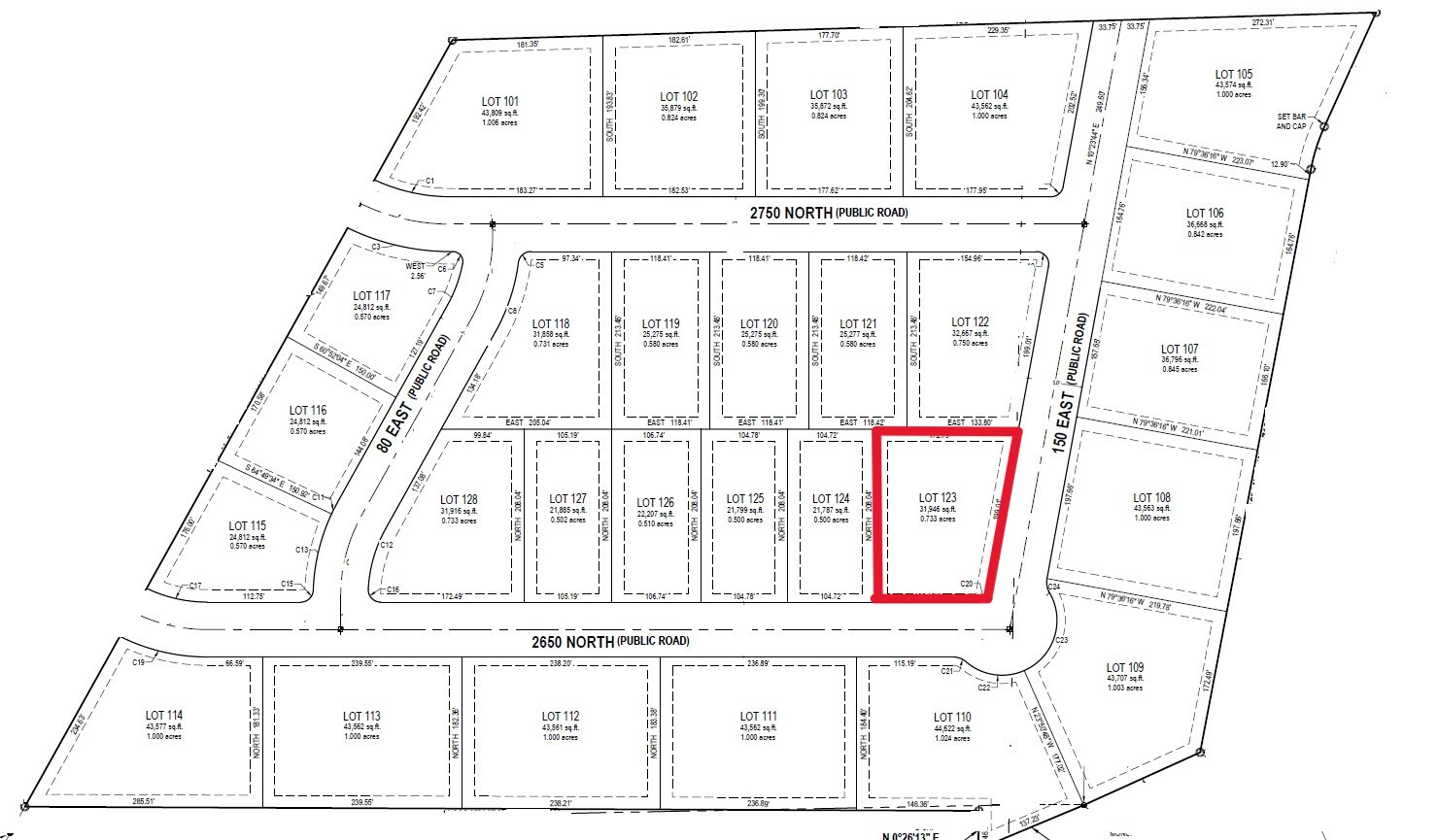CEDAR RIDGE ESTATES - Land