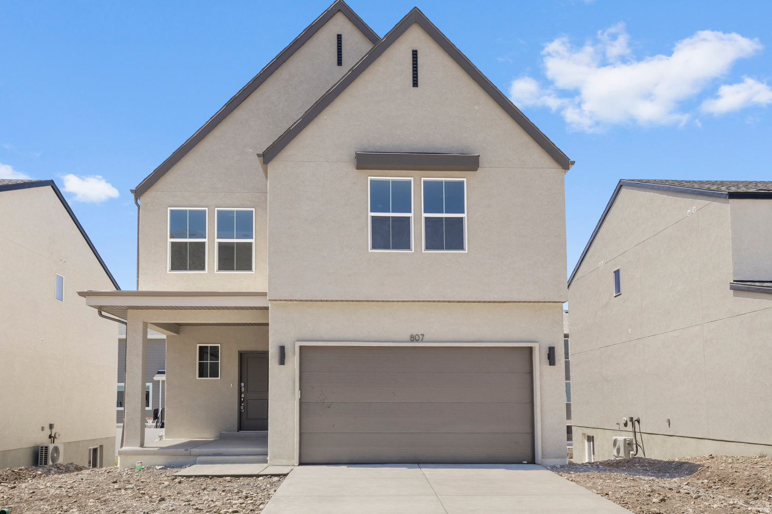 Beautiful new Clover floorplan in the Farmhouse style with a 2-car garage. Open-concept living on the main floor with a half bath. Quartz kitchen and bathroom countertops, laminate flooring, 36" upper cabinets, pantry, coat closet, and unfinished basement for an additional bedroom, family room, and storage. The second floor has three bedrooms including a master bedroom suite with a private bath, a walk-in closet, laundry, another full bathroom for the other two bedrooms, and a loft. ** Special Interest Rates are Available ** with our Builder Forward Commitment (BFC) if you use DHI Mortgage in addition to receiving up to $5,000 toward closing costs. **** *Ask me about our 7/6 ARM rate Ask me about our generous home warranties, active radon Mitigation System, and Smart Home Package, which is included in this home. The actual home may differ in color, material, and/or options. Pictures are of a finished home of the same floor plan and the available home may contain different options, upgrades, and exterior color and/or elevation style. Square footage figures are provided as a courtesy estimate only and were obtained from building plans. No representation or warranties are made regarding school districts and assignments; please conduct your own investigation regarding current/future school boundaries.