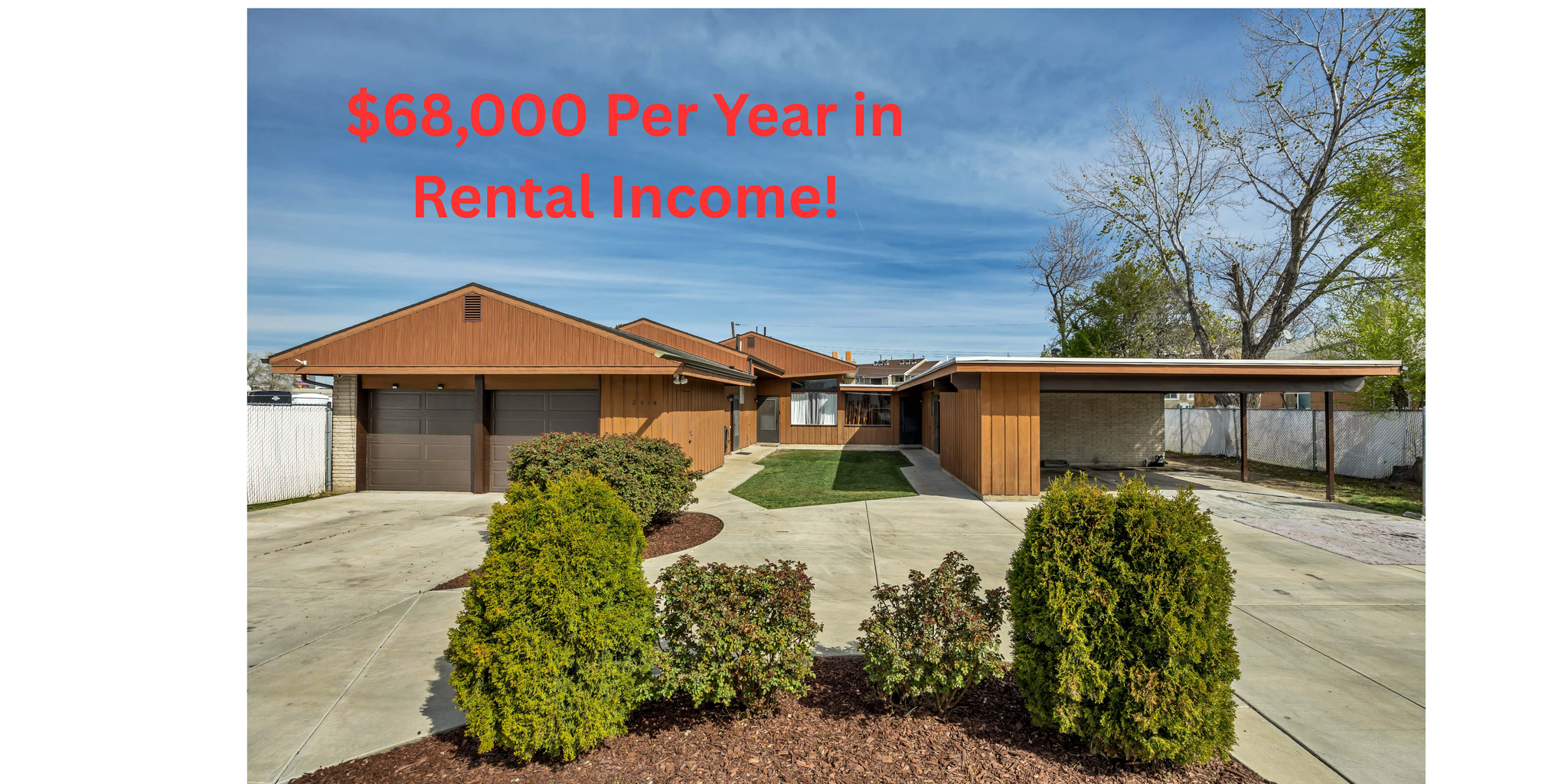 Rare fourplex opportunity in a prime West Valley City location! This one-owner property has been exceptionally well cared for and consistently rented, making it a strong addition to any investment portfolio. The unit mix includes two 2-bedroom units and two 1-bedroom units, offering solid rental flexibility and demand. Custom built with Mid-Century high quality construction, situated on a dead-end street. Centrally located just minutes from Valley Fair Mall, Costco, the Maverik Center, I-215, and Hwy 201, providing convenient access to shopping, dining, and commuting. Major updates have already been taken care of, including newer windows, roof, HVAC systems, water heaters, gutters, flooring, and garage doors, reducing future capital expenditures. The property also features a 2-car garage, a 2-car carport, and 4 storage units, adding valuable tenant amenities. Strong rental history with upside potential.  Current rents are $1100, $1700, $1700, and $1,100. Some rents are currently below market and could be increased for improved cash flow. Showings by appointment only on Saturdays between 10:00 AM and 2:00 PM. Please call or use the Aligned Showing app to schedule an appointment. See Agent Remarks.