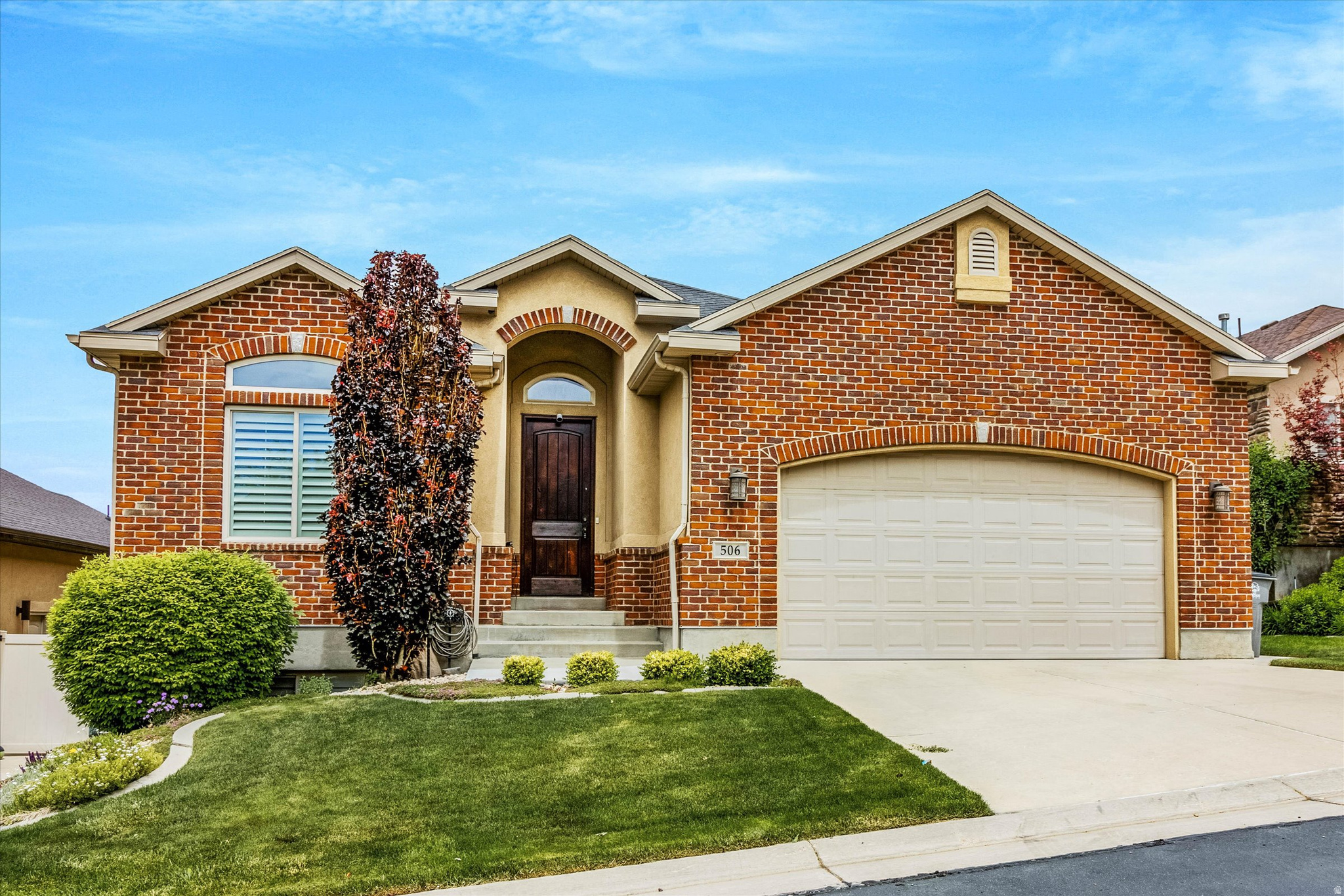 At Last! The home of your dreams is ready for new owners. This impeccable home is a rare find in the highly sought-after, Sterling Villas community in South Jordan. This neighborhood is the perfect location for those who desire peace and quiet. Boasting rich hardwood floors, elegant plantation shutter, this home provides a bright and inviting atmosphere. The stainless-steel appliances, including a top of the line LG model refrigerator, dishwasher and a slide in range with double ovens, are sure to impress. The colonial white granite countertops and sinks in the kitchen and main floor bathrooms, add a touch of luxury, while new light fixtures and added recessed throughout, provide the perfect ambiance for any occasion. The vaulted ceilings and open concept design create a sense of grandeur and spaciousness. The primary suite includes a double vanity, separate jetted tub and shower, walk-in closet. The fully finished daylight basement features a spacious family room for movie nights and entertainment, a large full bathroom, two bedrooms, plenty of storage and a bonus room, that is perfect for a fitness room or home office. The well-manicured landscape front and back is a bonus, making it easy to maintain and keeping the house looking beautiful all year round. The garage floor has been updated with an epoxy coating, for improved appearance, durability and ease of cleaning. The location of this property is truly incredible, being only 5 minutes away from the interstate, shopping and entertainment. Welcome to your Home Sweet Home on Aspen Gate Lane. Schedule your private tour today.