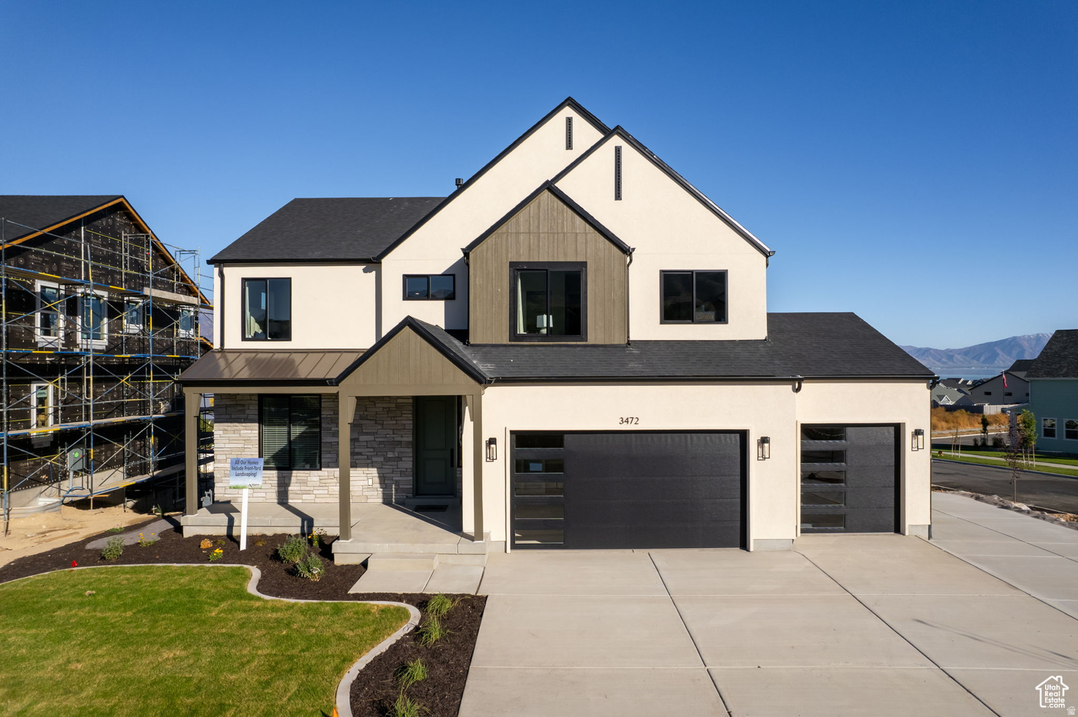 Perched above the shores of Utah Lake in the exclusive Secret Springs community, this stunning Scandinavian-inspired Model Home residence offers a rare combination of modern elegance, breathtaking scenery, and exceptional functionality. Surrounded by multi-million-dollar estates and showcasing unobstructed panoramic views of Utah Lake and the surrounding mountains, this is more than a home, it's a daily retreat.  Designed with entertaining and everyday living in mind, the open-concept floor plan features a dramatic two-story great room filled with natural light, seamlessly connecting to a beautifully appointed kitchen and gathering spaces. The spacious primary suite is a true sanctuary, highlighted by vaulted ceilings, a luxurious ensuite bath with a separate soaking tub, walk-in shower, double vanities, and an oversized walk-in closet.  Situated on a premium lot bordering the natural beauty of Utah Lake, the outdoor living experience is simply unmatched. Enjoy spectacular sunsets, open skies, and uninterrupted lake views from your backyard oasis. The property also features a spacious 3-car garage and a dedicated RV pad with plenty of room for your boat, trailer, recreational vehicles, and all your adventure gear.  Homes with this combination of architecture, views, location, and parking flexibility rarely become available. If you've been searching for luxury living, unforgettable views, and a neighborhood surrounded by some of Utah County's finest homes, this is the opportunity you've been waiting for.  This version leans more toward the luxury buyer and helps sell the lifestyle, not just the house.