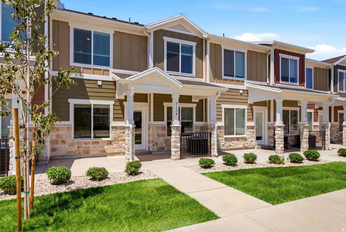 Hands down the best new town home in east Layton!  Built by one of Davis counties very best custom builders. Custom cabinets, LVP flooring on the main level with high end appliances. Home comes with full window coverings and a refrigerator. Builder is also willing to help buy down interest rate. This home has a very private back yard! Don't delay this is one of the nicest locations in the project.