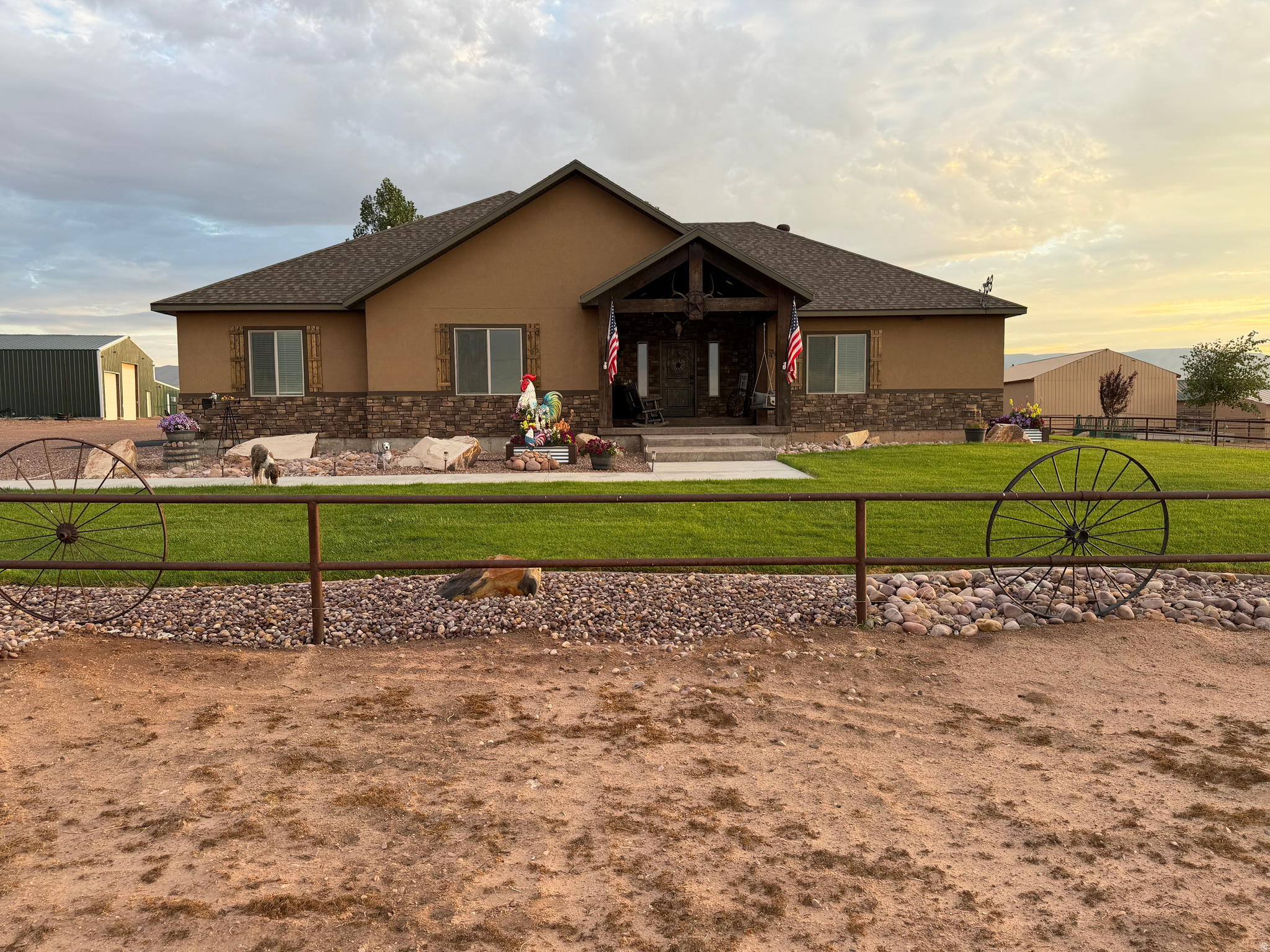 Welcome to your peaceful mountainside retreat in Neola, Utah. A welcoming 3,000 sq.ft. home on 12.55 acres with incredible space for family, hobbies, and horses. Bright, open living areas feature vaulted ceilings, a cozy woodburning fireplace insert, and a large covered front porch perfect for morning coffee and sunset views. The kitchen is a cook's dream with lots of cabinets, double electric ovens, a propane gas cooktop, full refrigerator/freezer, and a roomy walkin pantry. The home offers 4 bedrooms and 2.5 baths, including a spacious master suite (15' x 20') with a walkin closet, garden tub and walkin shower. Handy extras include an office, generous laundry/mud room with sink, and a front entry with closet. Comfort and convenience with propane central heat, AC, two 50gal water heaters, and cementfloor crawl space for storage. Outdoors you'll find a fully landscaped yard with sprinkler system, a 20' x 12' covered gazebo and fire pit that's great for entertaining. For hobbyists and horse lovers: a 60' x 70' insulated shop with large bay doors, heaters, A/C and washdown drain; 40' x 30' hay barn; covered holding pens, three paddocks with pipe fencing and water/electric, plus a 216' x 144' roping arena. There's also a 12' x 12' pump house (well pump upgraded 2022), RV hookup, carport, and a charming 16' x 32' motherinlaw cabin with full appliances and washer/dryer. Information provided as a courtesy, Buyer is advised to obtain an independent measurement and to verify all information.