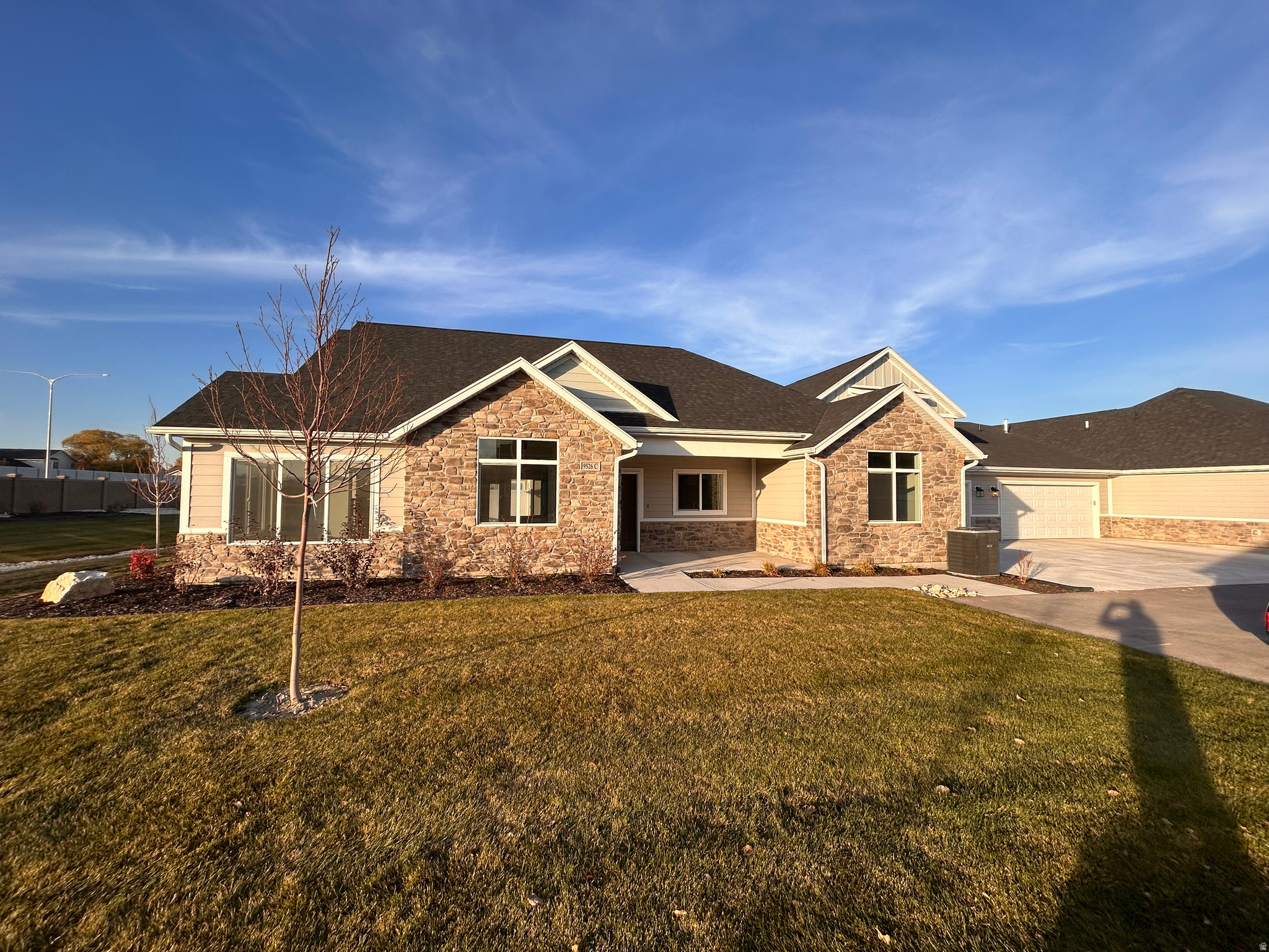 This is a fantastic brand new home inside an amazing new 55+ community at a great price. It has tons of fantastic upgrades including Cabinets, Countertops, and floor coverings. Come in and see it right away