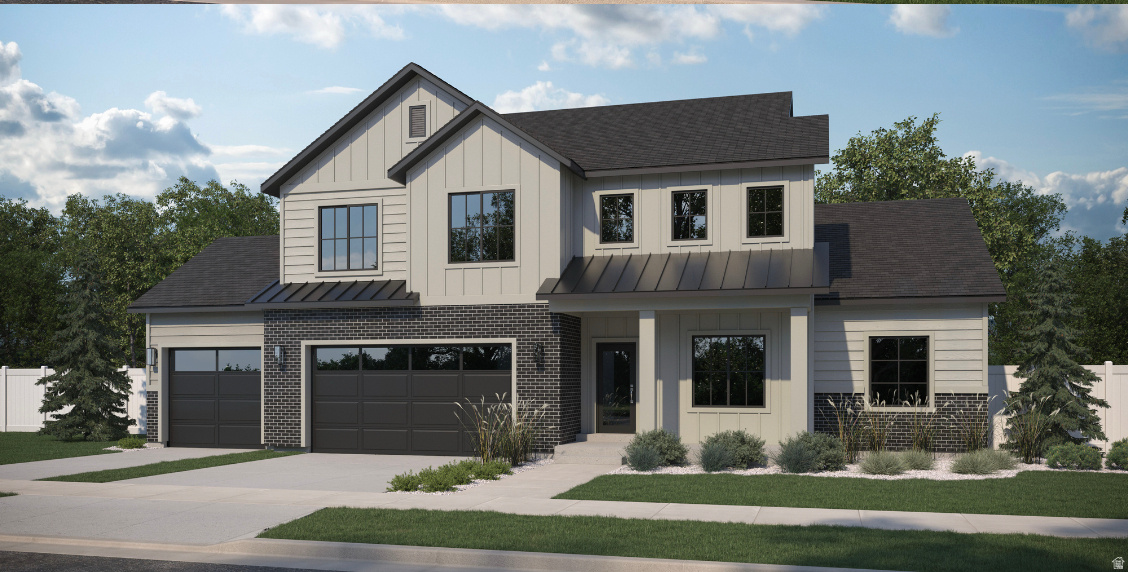 Our beautiful Kensington floorplan with the Farmhouse exterior! 3 car garage! So many beautiful extras! 9' ceilings on both main floor & 2nd floor! 8' tall main floor doors! Extra windows added for tons of natural light! Zone controlled 2 stage furnace w/upgraded blown in insulation makes this home extra energy efficient! Beautiful highly upgraded euro cabinets throughout with built in cabinets in the great room! Gorgeous gas fireplace! Beautiful upgraded flooring throughout! W/D hookups in primary closet! Beautiful cabinets & sink in laundry room! Upgraded countertops & beautiful kitchen backsplash! upgraded faucets & water softener system!