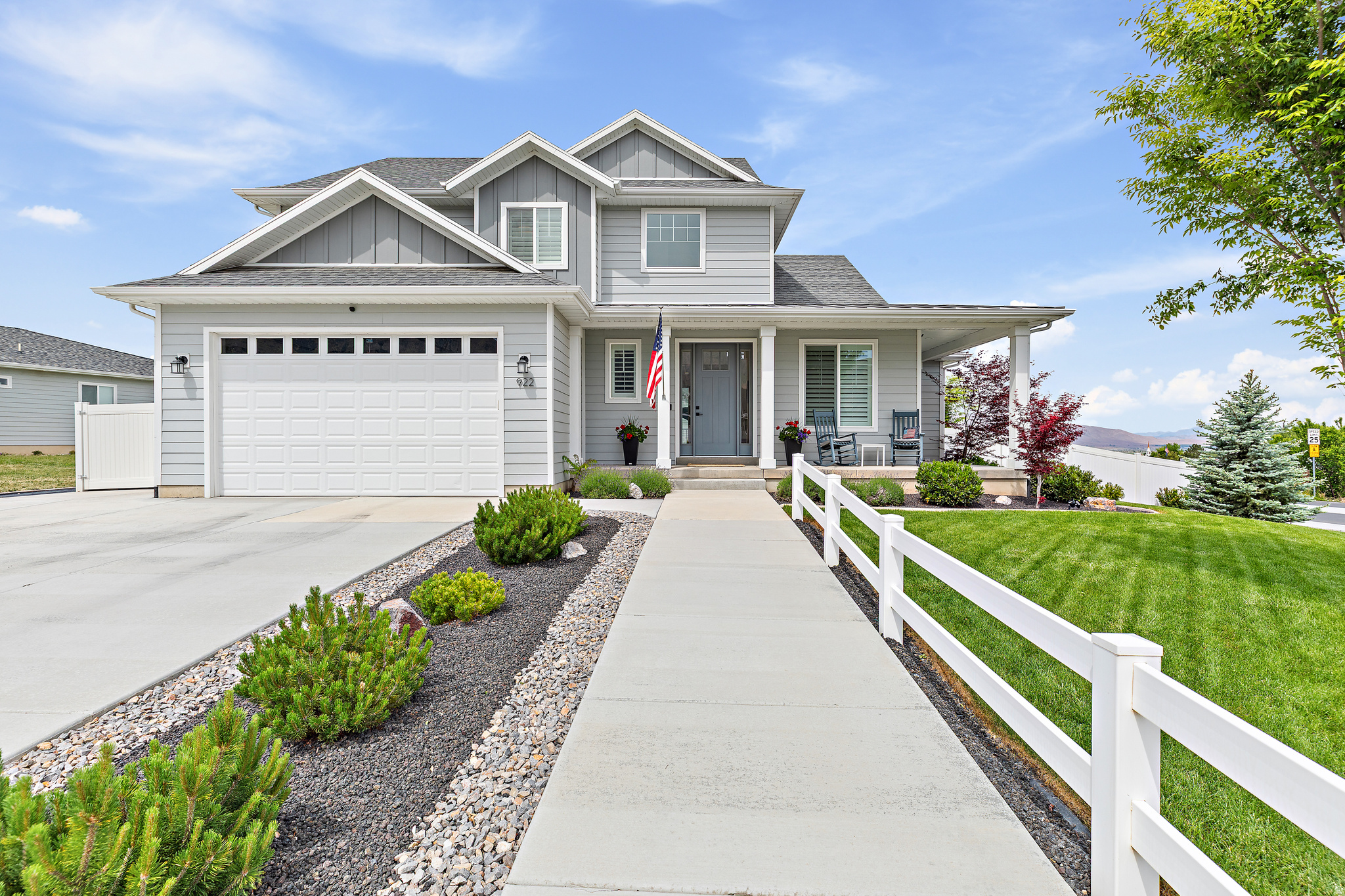 BUYER INCENTIVE FOR JUNE! $10,000 towards rate buy down or closing costs. Bring your pickiest Buyer to see this fantastic Fully landscaped, 5 bedroom, 3.5 bath. Upstairs has 4 bedrooms and 2 full baths with a spacious primary bedroom, custom ensuite with separate jetted tub, tiled shower, and a walk-in closet. Main floor offers an open kitchen, and beautiful evening sunsets. Fully finished daylight basement features a 5th bedroom, full bath, gym and rec room area, large laundry, oversized pantry, and cold storage. Professionally landscaped. Tesla charger and shed included. Show with as little as 2-hour notice. Buyer to verify all information which is provided as a courtesy. Call Listing agent  Julie Partridge Stuart for more information  801-687-0239