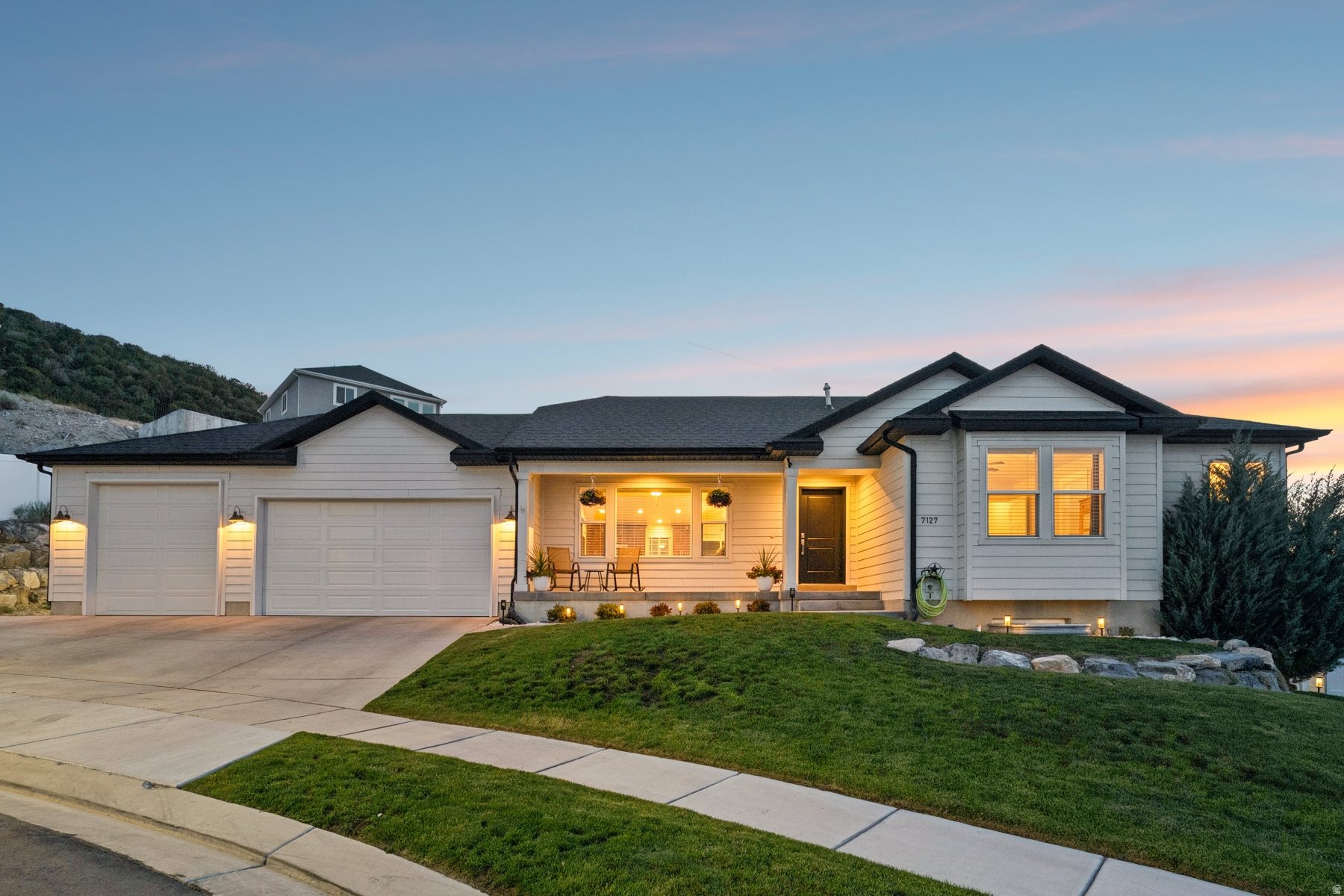 Welcome to your new updated dream home In Eagle Mountain, providing a beautiful neighborhood on a quiet cut-de-sac!  This 6 bedroom, 3 bathroom rambler has been fully renovated with a complete up-to-date basement with the opportunity for a full kitchen.  The amazing backyard is what sets this house apart from other homes in the area.  Beautifully landscaped with multiple, different  level sitting areas perfect for entertaining along with a hot tub!  This 3 car garage home checks all the boxes for anyone and everyone.  Located minutes from multiple schools, local shopping and grocery, not to mention wonderful family trails and great dirt biking to boot.  Come and get your eyes on this fantastic property and welcome to Eagle Mountain!