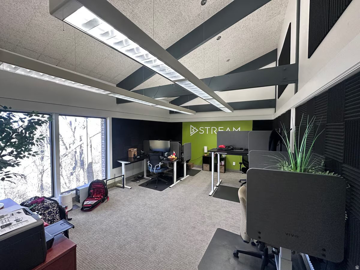 Amazing office space with loft and private bathroom.  Very unique space with 3 main offices and other workspaces.  All redone in 2025 with a full remodel.  Built in loft as well.  Square footage figures are provided as a courtesy estimate only and were obtained from ______________ .  Buyer is advised to obtain an independent measurement.  Property Overview 1,317 SF Main Level + ~200 SF Upper Office Level Two-Level Functional Workspace Main Floor Entry with Easy Access Private Bathroom & Kitchenette Fully Remodeled in 2023 Move-In Ready Condition Key Highlight Second level is fully built out as office space and comfortably supports two workstations, making this a true multi-level workspace. Why This Unit Stands Out Efficient layout for small teams Separation between work areas Ideal for owner-users Clean, modern finishes Cost Advantage CAM Fee: $652.04/month Includes Power, Gas, and Water Common Area Maintenance, HVAC & Roof Maintenance Ideal For Professional services Zoned for Medical Tech startups Small teams needing multi-level workspace Owner-operators
