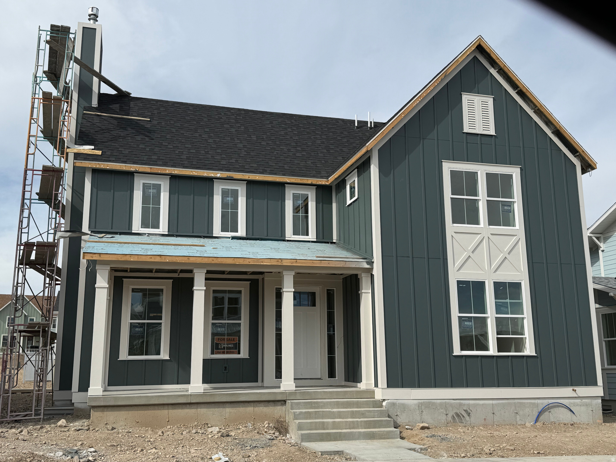 Almost finished! New home in the highly sought-after Daybreak community with estimated completion in June. Offering nearly 5,000 sq. ft. of beautifully designed living space, this single-family home features coveted main-floor living, soaring ceilings, and upscale finishes throughout.  Designed for both comfort and entertaining, the home includes 4 spacious bedrooms, 3.5 bathrooms, and a versatile upstairs loft perfect for a second living area, office, or playroom. The gourmet kitchen is loaded with upgrades including double ovens, a cooktop, and designer touches, all opening to a stunning great room anchored by a cozy fireplace.  This nearly completed home combines luxury, functionality, and modern style in one of Utah's most desirable master-planned communities.