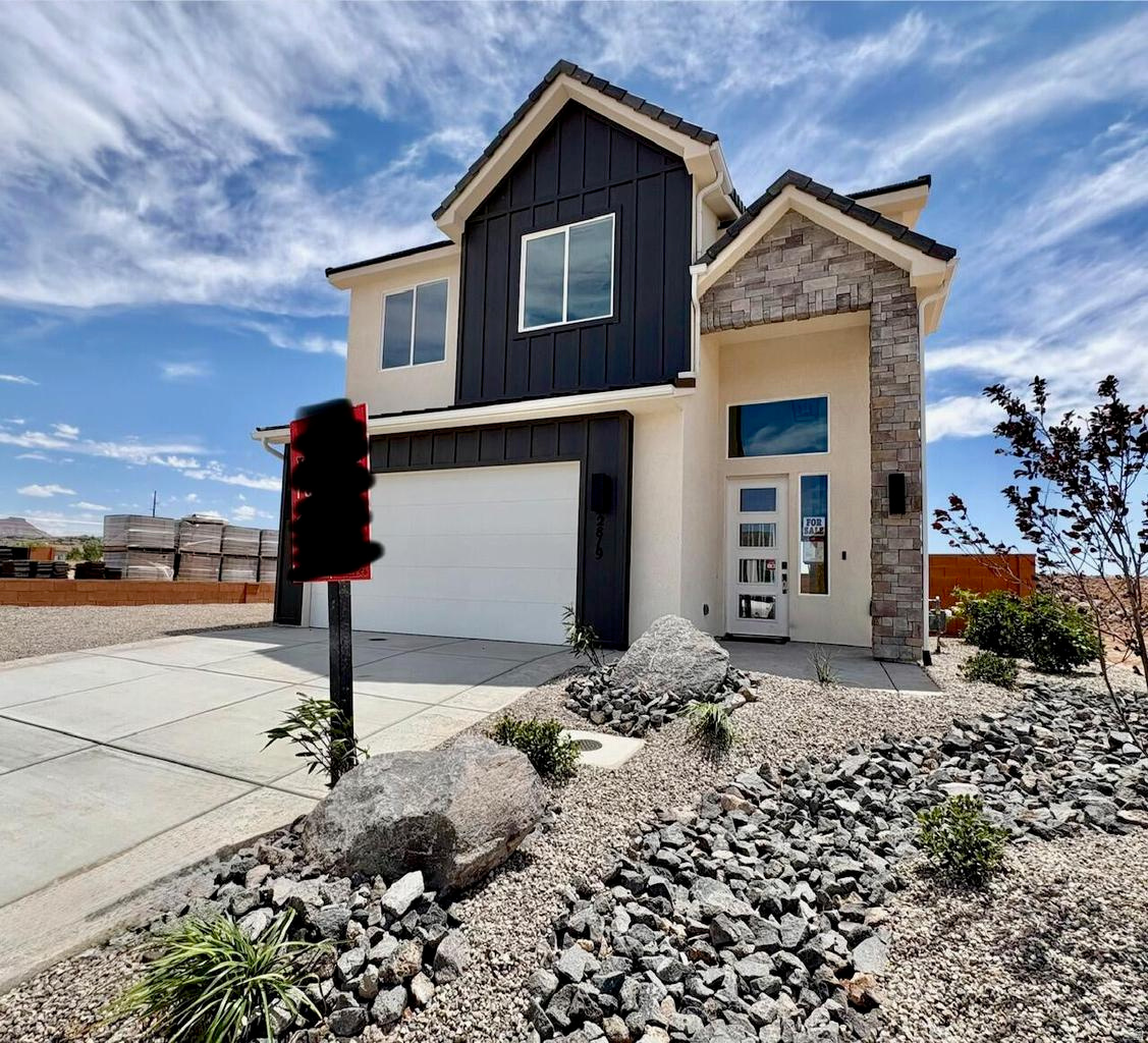 MOVE IN READY! Close to Sand Hollow and Quail Creek Reservoirs. S&S Homes at Paraiso! This home has a 2 story entry. Scheduled colors and finishes include painted soft close cabinets throughout, quartz countertops throughout, kitchen backsplash, tiled tubs and showers, primary shower tile to ceiling with frameless glass door, primary closet with stacked washer dryer hookups, second floor laundry room, second floor family room, black plumbing fixtures, front and backyard landscaping too! Come by and see the S&S Homes' difference! This home is on the NterNow App, take your own tour today! Call or text for additional details