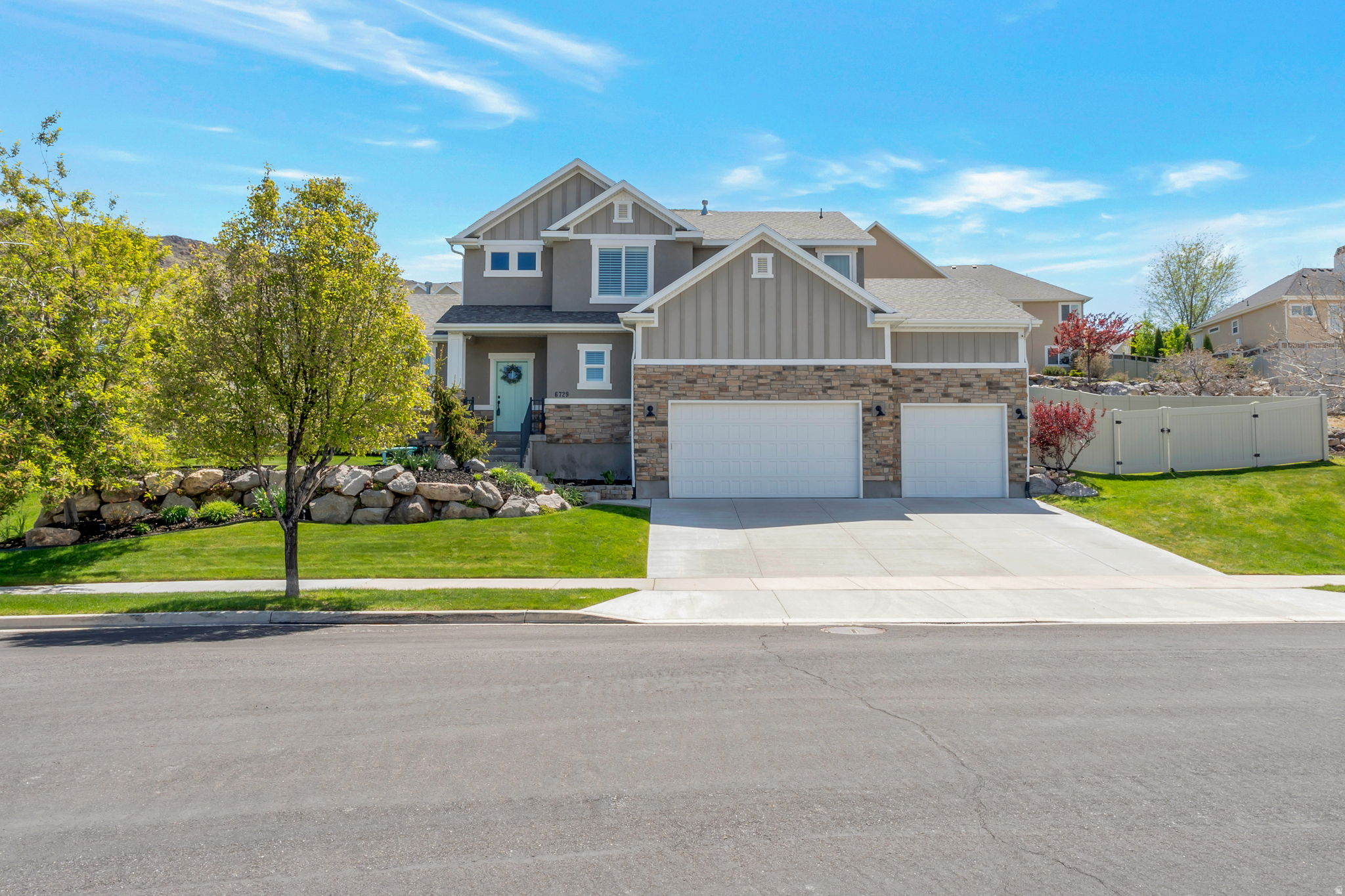 Beautiful 2-story home in the sought-after Cove neighborhood! This 4 bed, 3 bath home features new carpet, granite countertops, and a functional, spacious layout-ideal for both everyday living and entertaining. An unfinished basement provides room to expand and customize to your needs. Enjoy a fully fenced yard with mature landscaping, garden boxes, pergola, and a large 16'x12' shed-perfect for storage or extra workspace. This home combines comfort, practicality, and outdoor appeal in one of the area's most desirable communities.