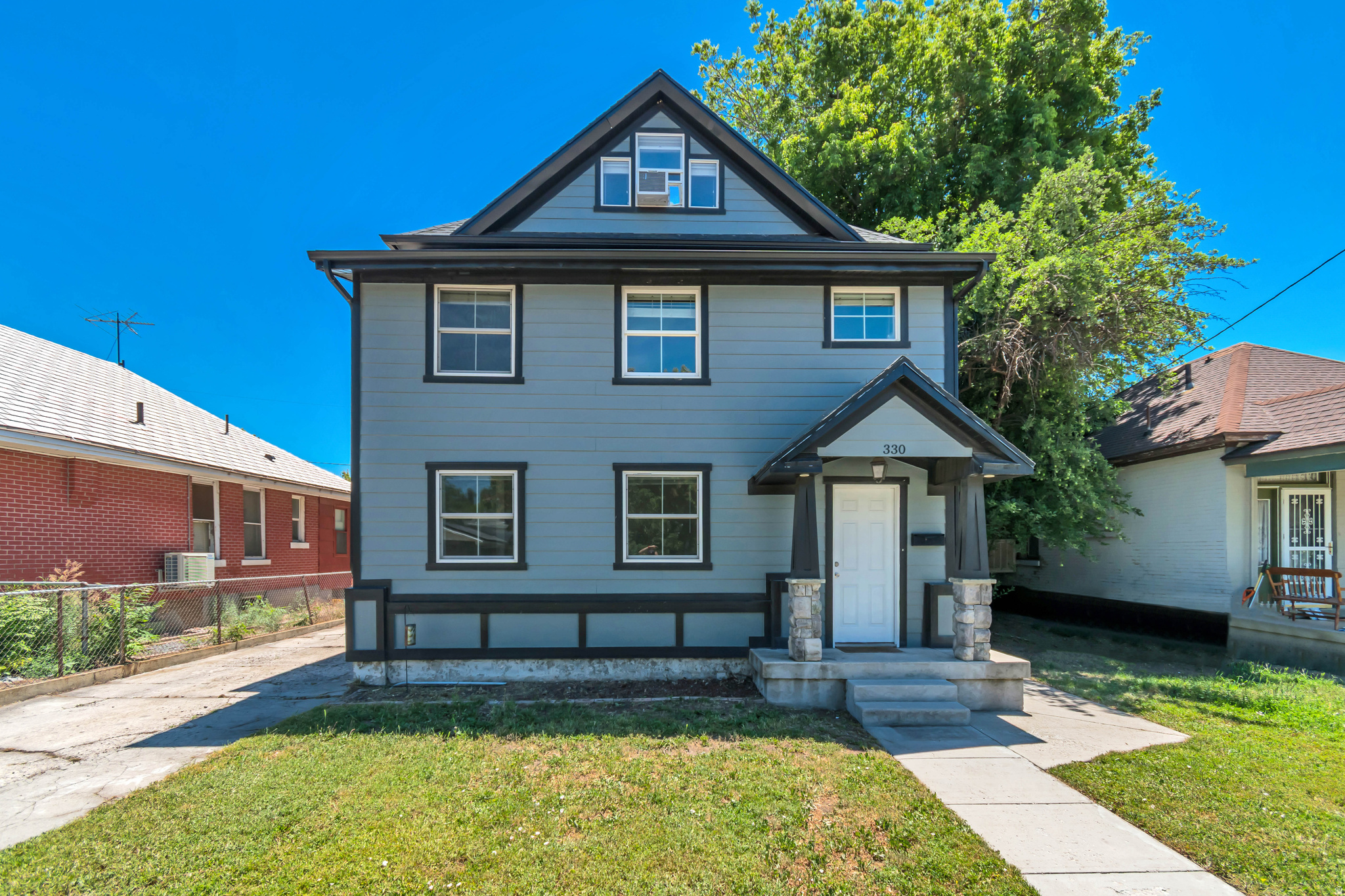 Conveniently located duplex within walking distance to neighboring elementary school, Salt Lake Community College, restaurants and coffee shop. Main level has a new kitchen and bathroom!  The upstairs unit has been completely remodeled including kitchen, bath, flooring, and new spacious deck and stairs. Perfect for investor or owner occupied!   The rents for the main level are projected because extra square footage with the additional bathroom and newer and more spacious kitchen was added on after the last tenant moved out.